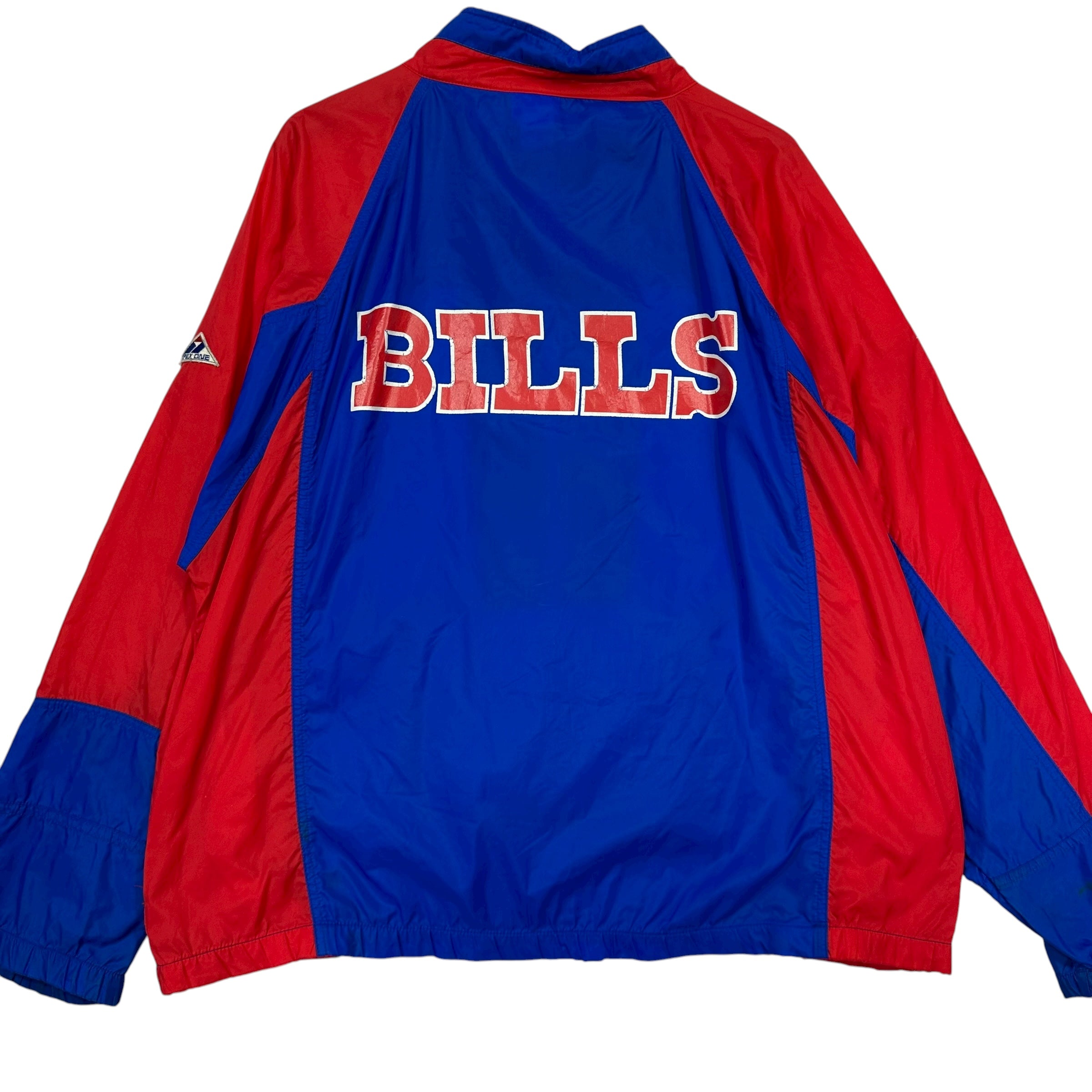 Vintage Buffalo Bills Pullover Packable Windbreaker Jacket Large