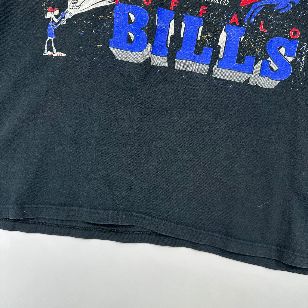 Vintage Buffalo Bills Flashlight Cartoon Shirt Large
