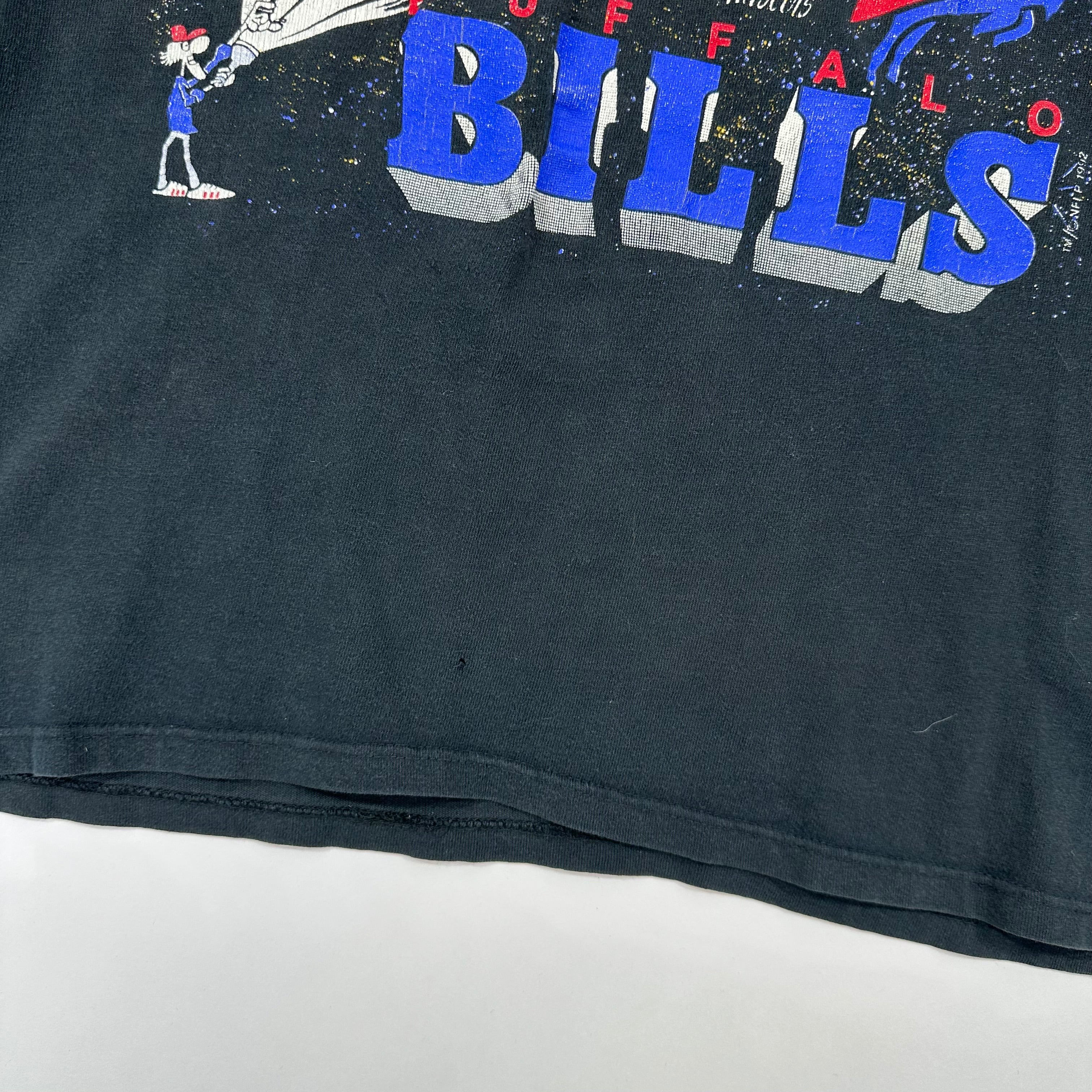 Vintage Buffalo Bills Flashlight Cartoon Shirt Large