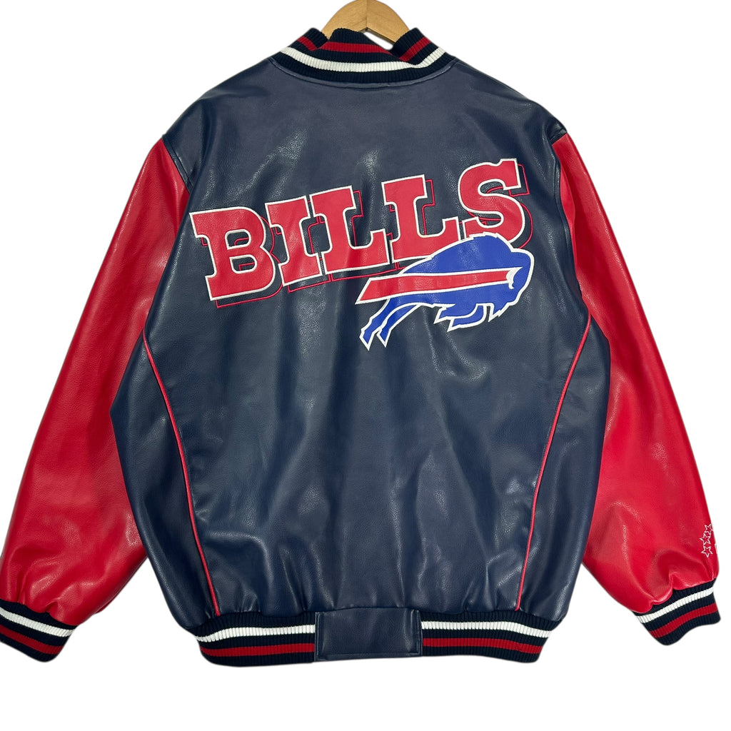 Vintage Buffalo Bills Vegan Leather Jacket XL