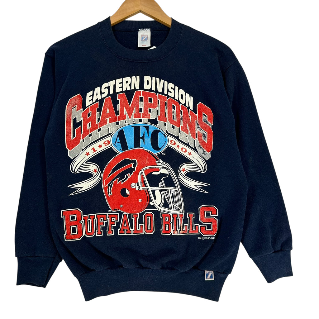 Vintage Buffalo Bills 1990 Division Champs Crewneck Sweatshirt Medium