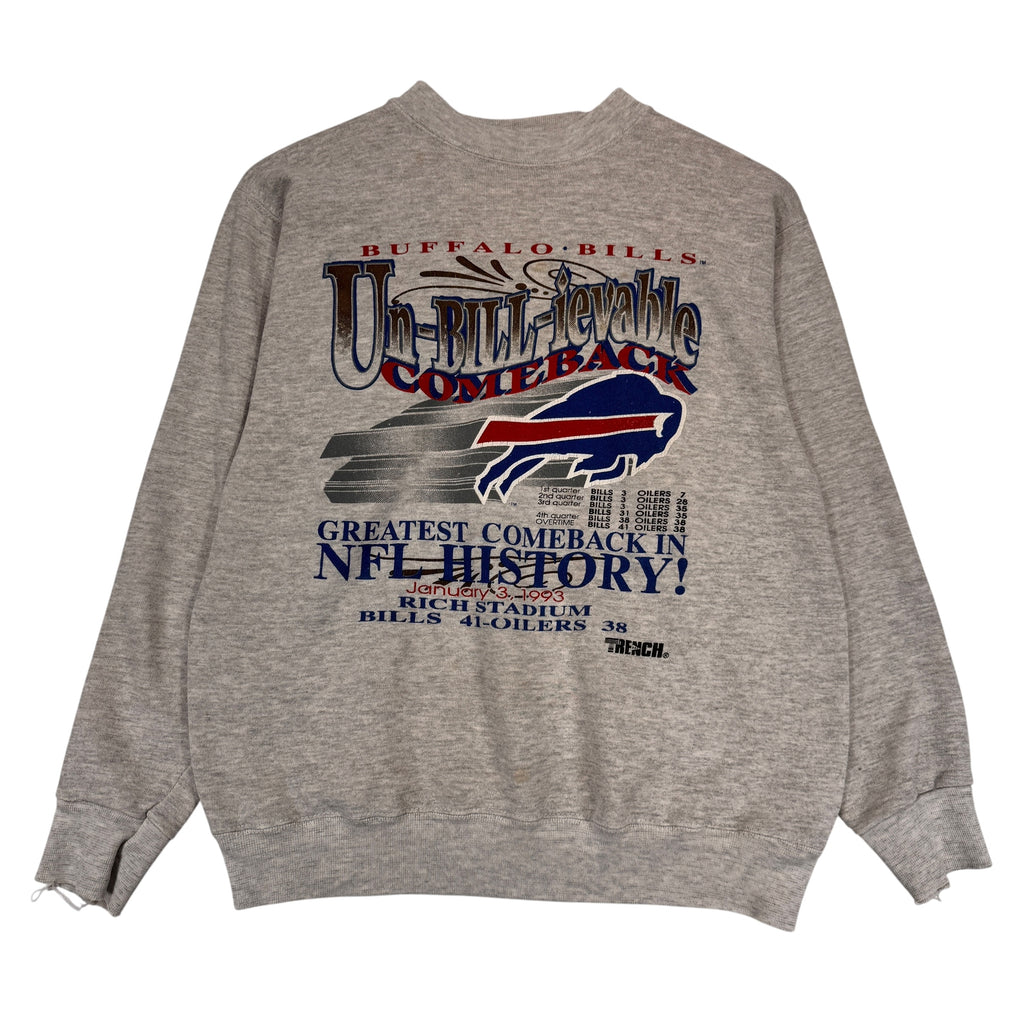 Vintage Buffalo Bills Un-Bill-ievable Comeback Crewneck Sweatshirt Small