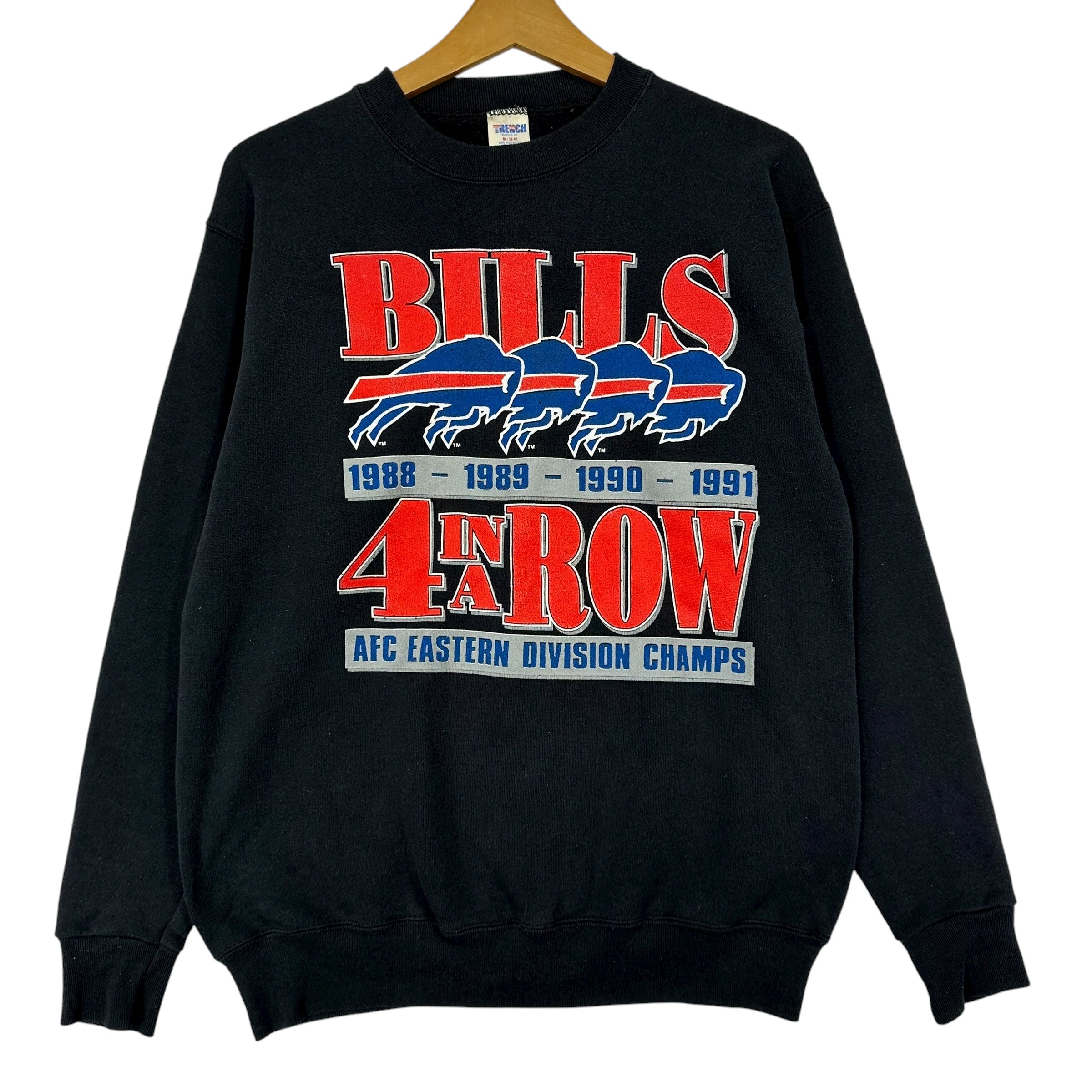 Vintage Buffalo Bills 4 In A Row Crewneck Sweatshirt Medium