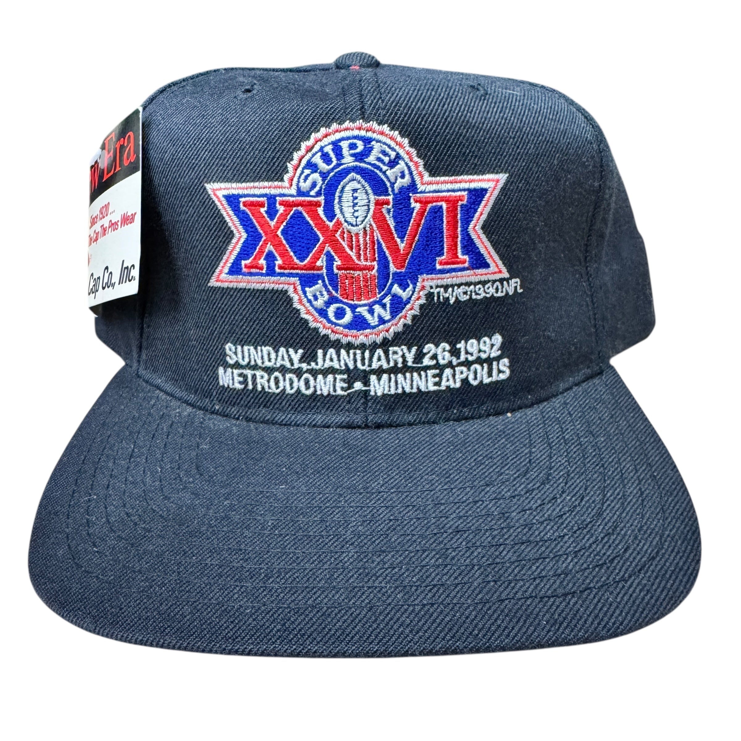 Vintage Buffalo Bills Deadstock Super Bowl XXVI Snapback Hat