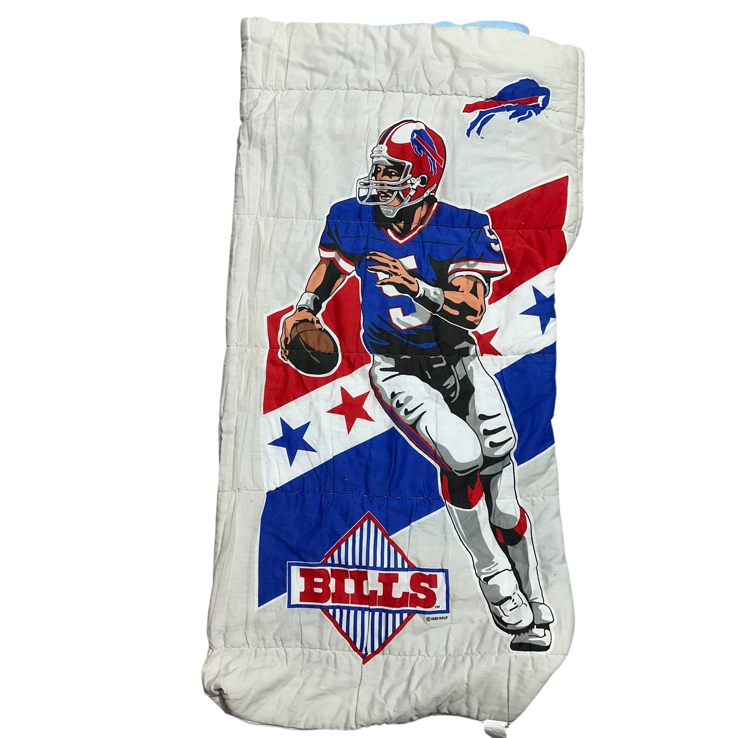 Vintage Kids Buffalo Bills 1992 Sleeping Bag Blanket