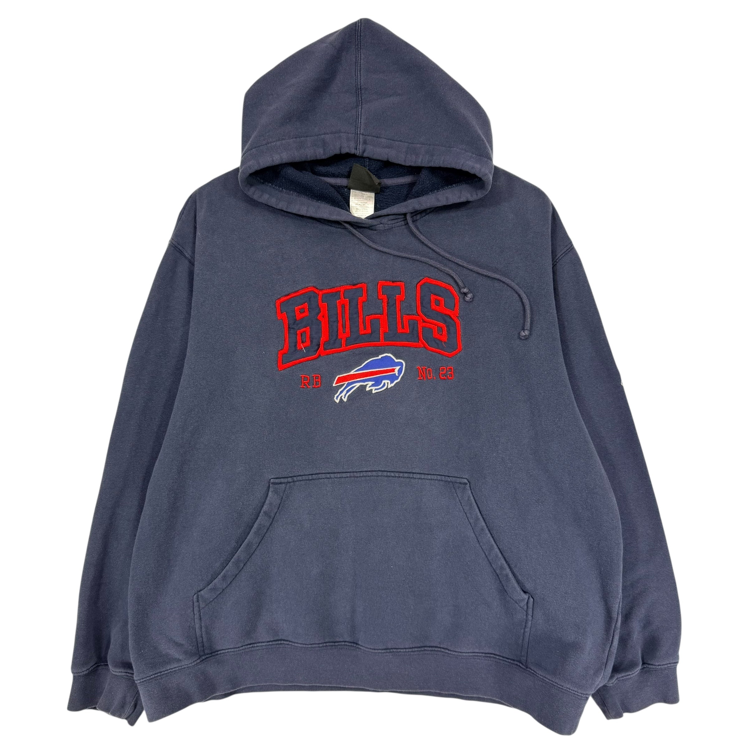 Vintage Buffalo Bills Marshawn Lynch Embroidered Hoodie Sweatshirt XL