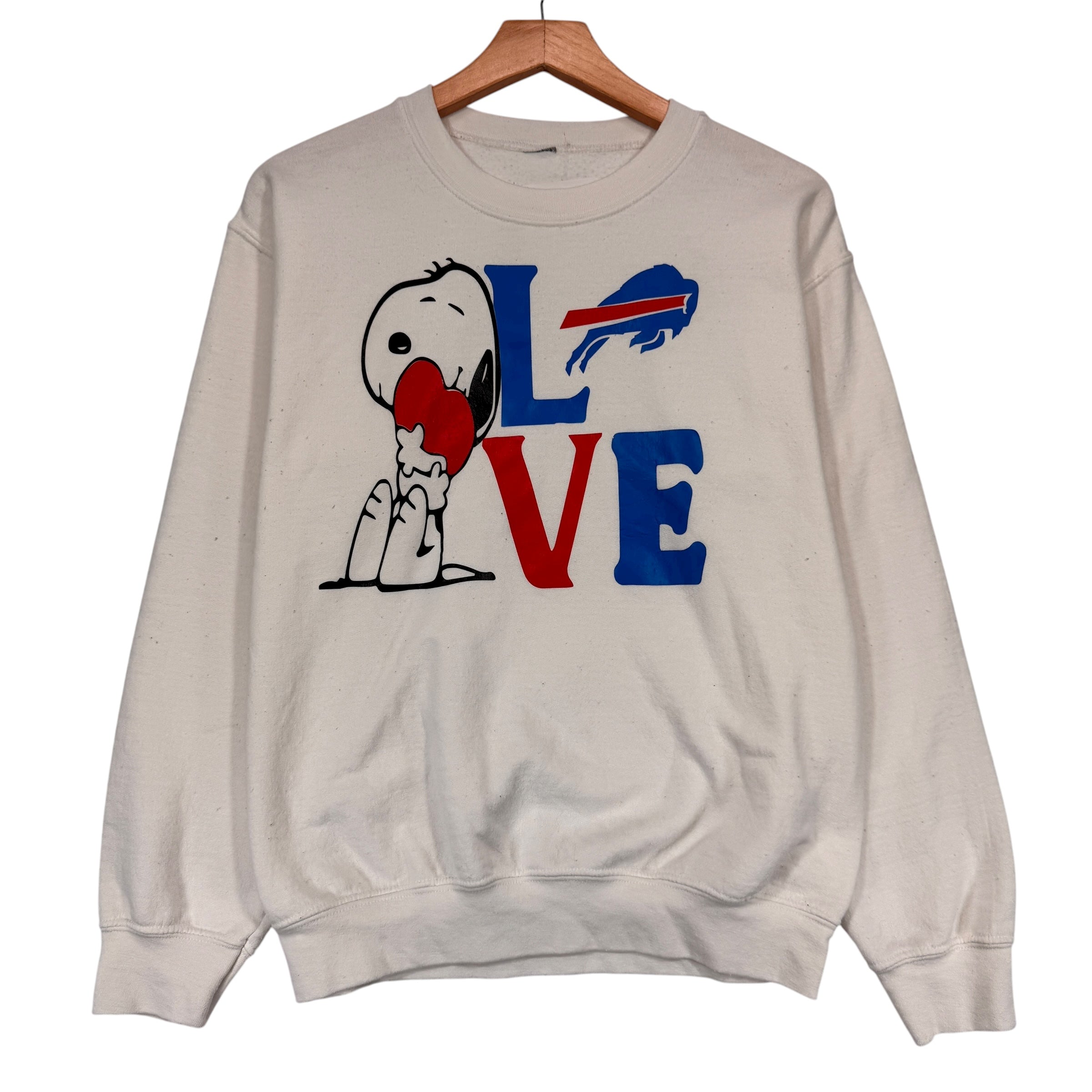 Buffalo Bills Snoopy Crewneck Sweatshirt Small