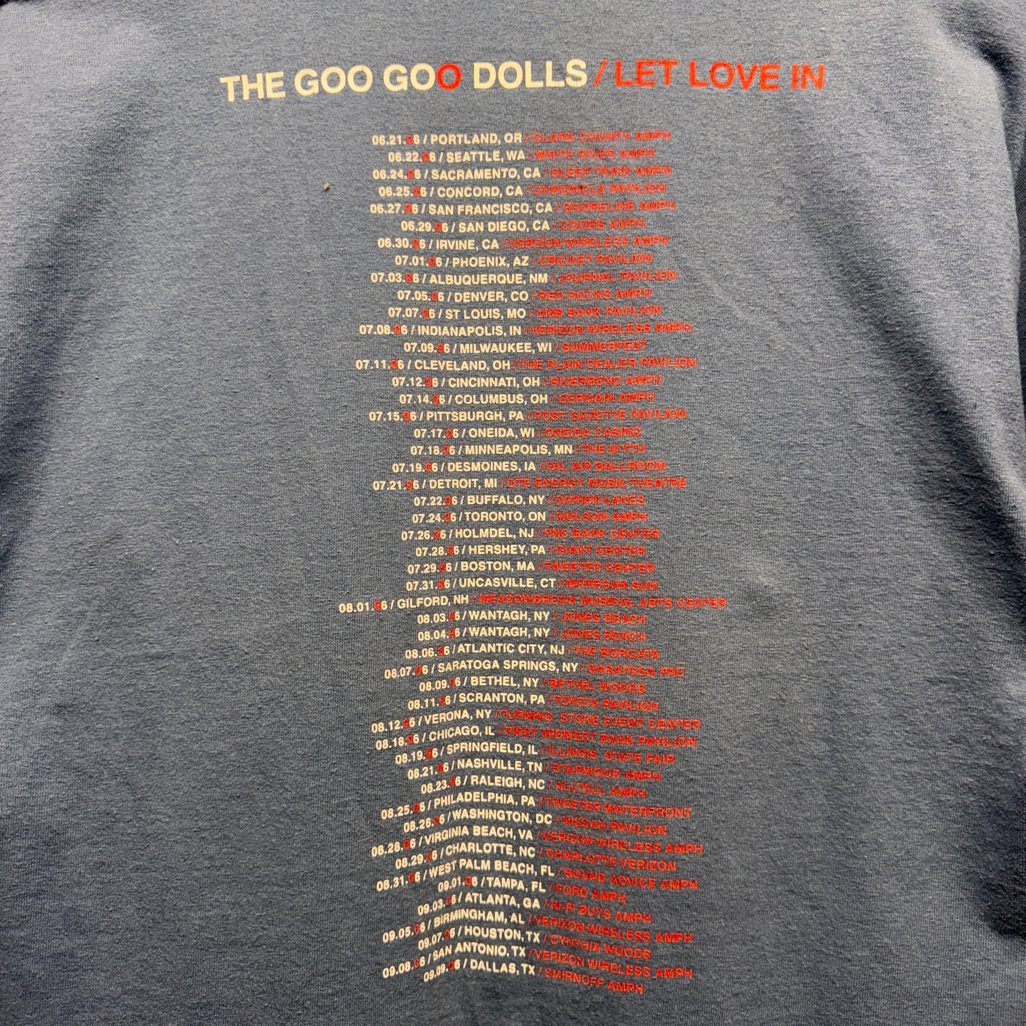Vintage Goo Goo Dolls Let Love In Tour Shirt Large