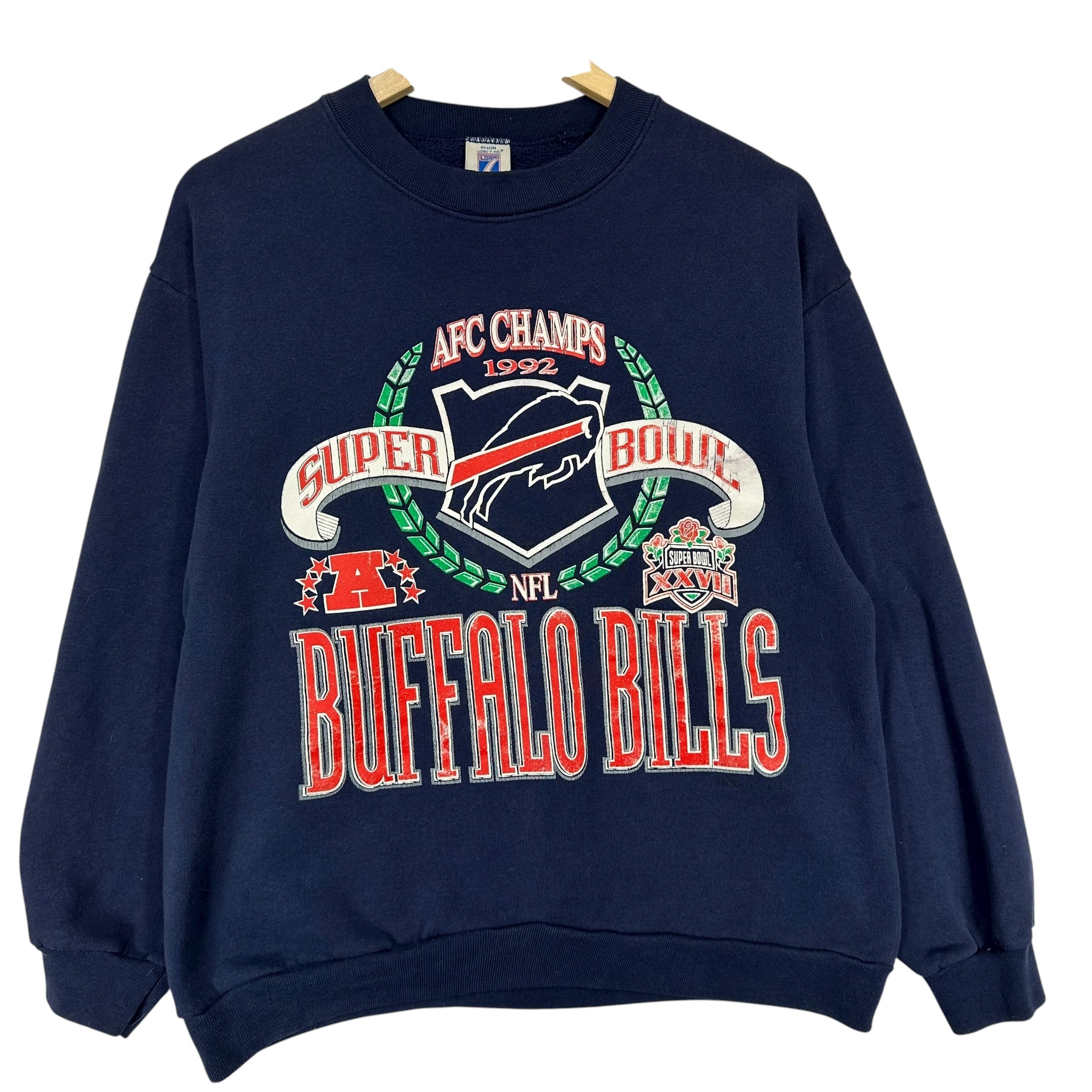 Vintage Buffalo Bills 1992 AFC Champs Crewneck Sweatshirt Medium