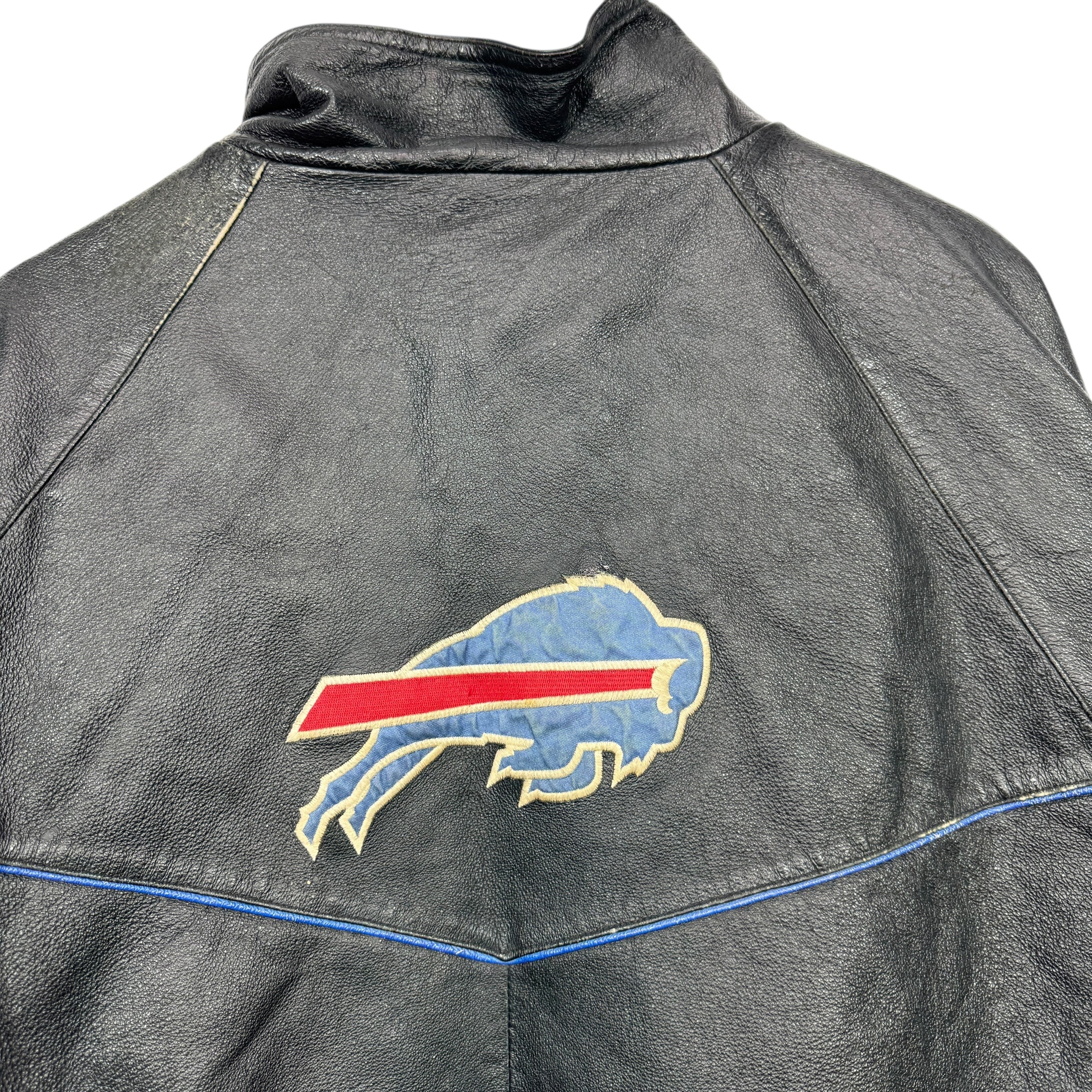 Vintage Buffalo Bills Leather Jacket XL