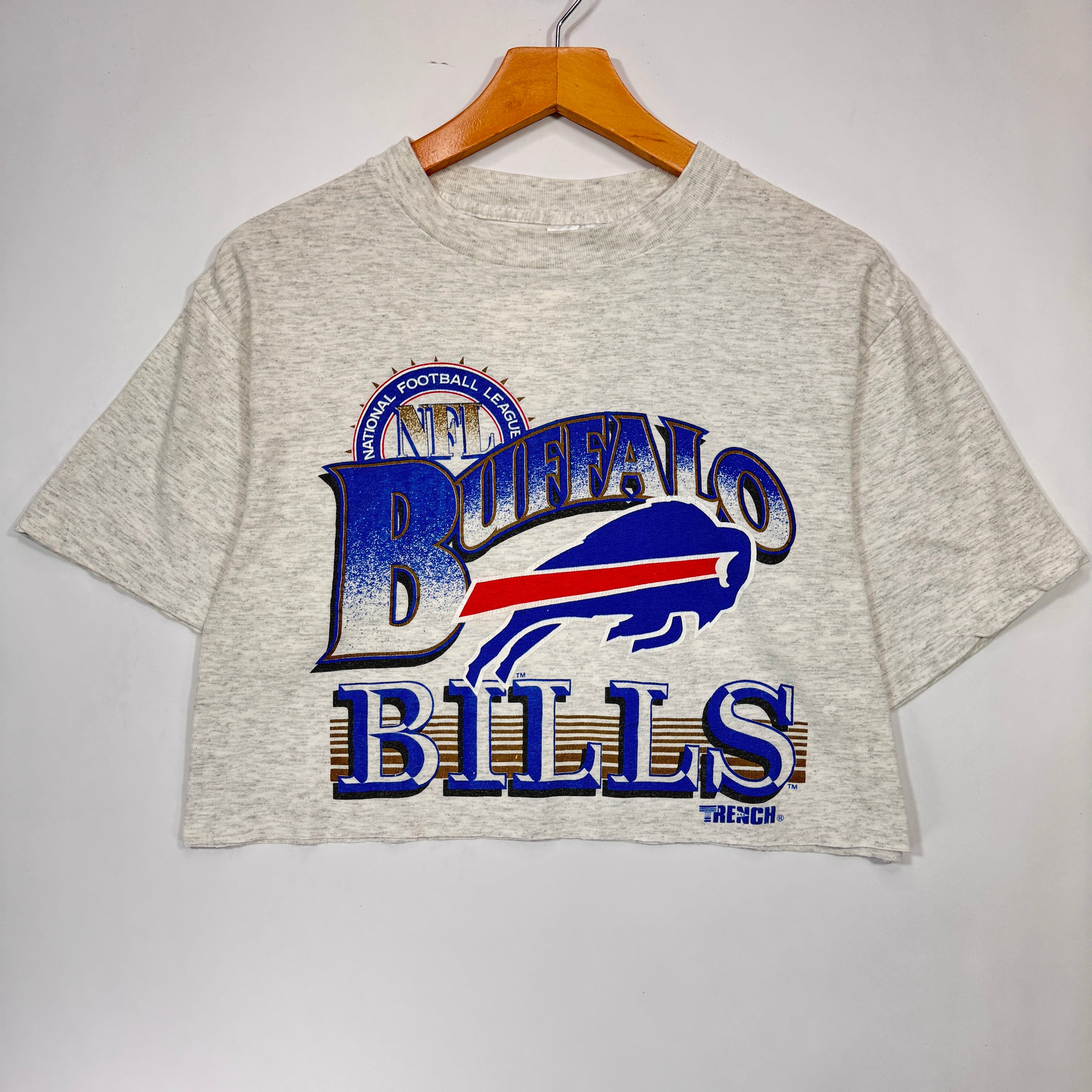 Vintage Buffalo Bills Cropped Shirt Large