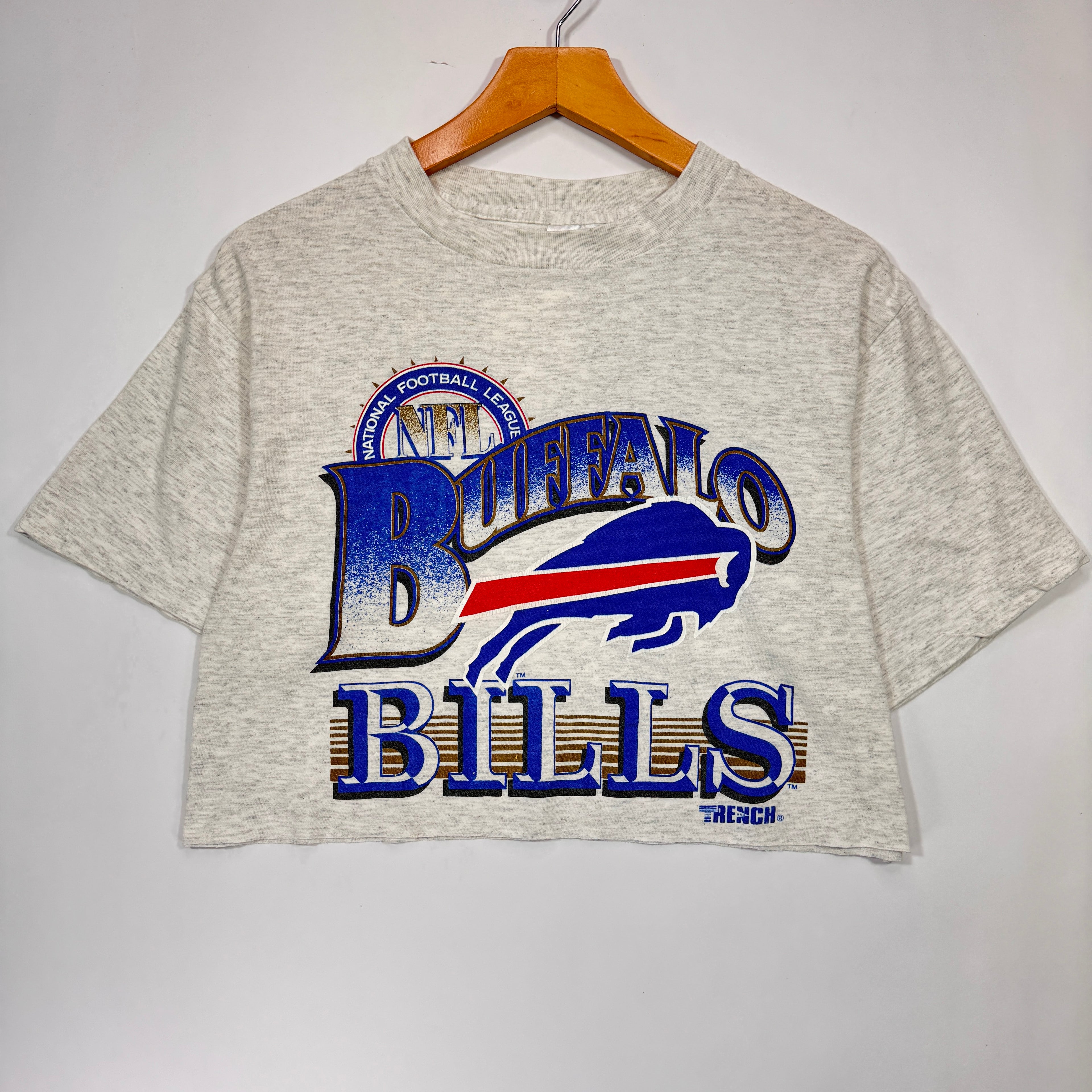 Vintage Buffalo Bills Cropped Shirt Large