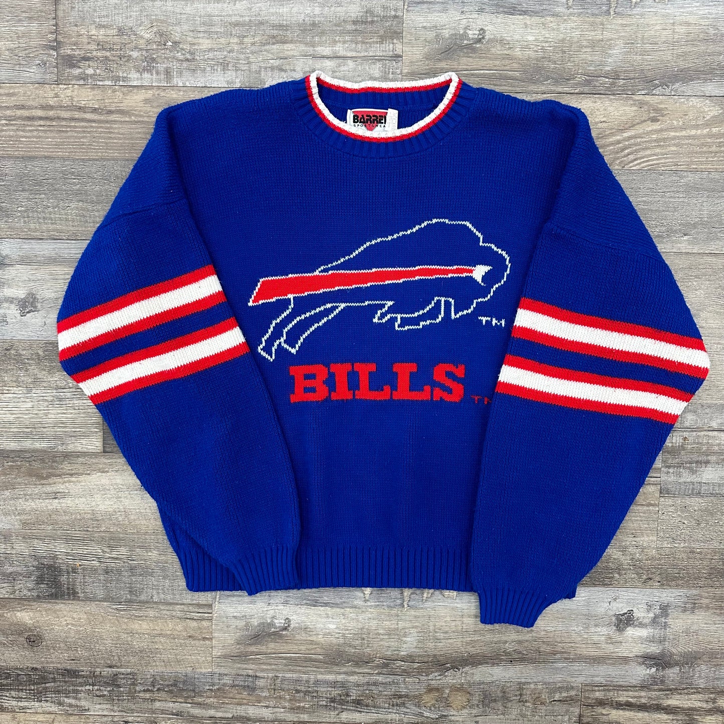 Vintage Buffalo Bills Knit Sweater Sweatshirt XL