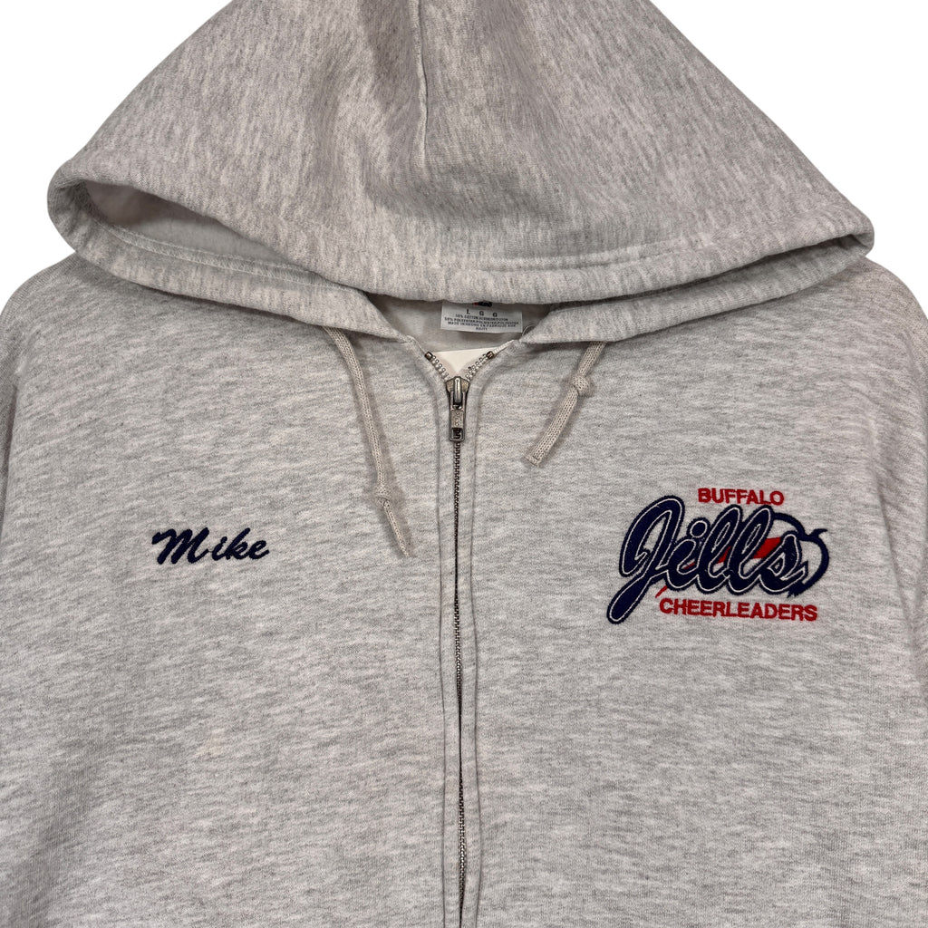 Vintage Buffalo Bills Jills Dad “Mike” Zip Up Hoodie Sweatshirt Large