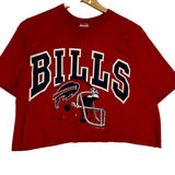 Vintage Buffalo Bills Cropped Shirt Large