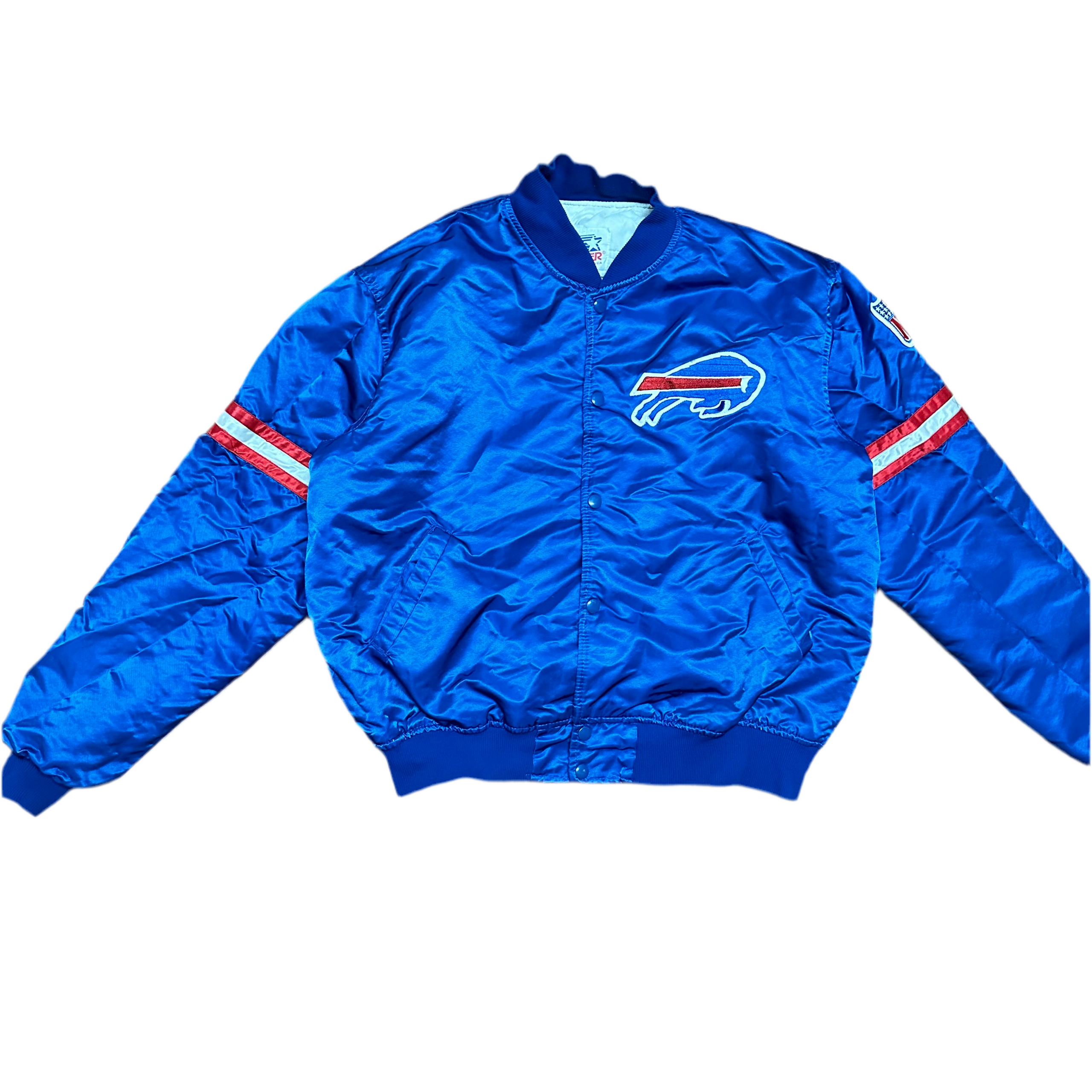 Vintage Buffalo Bills Starter Satin Bomber Jacket XL