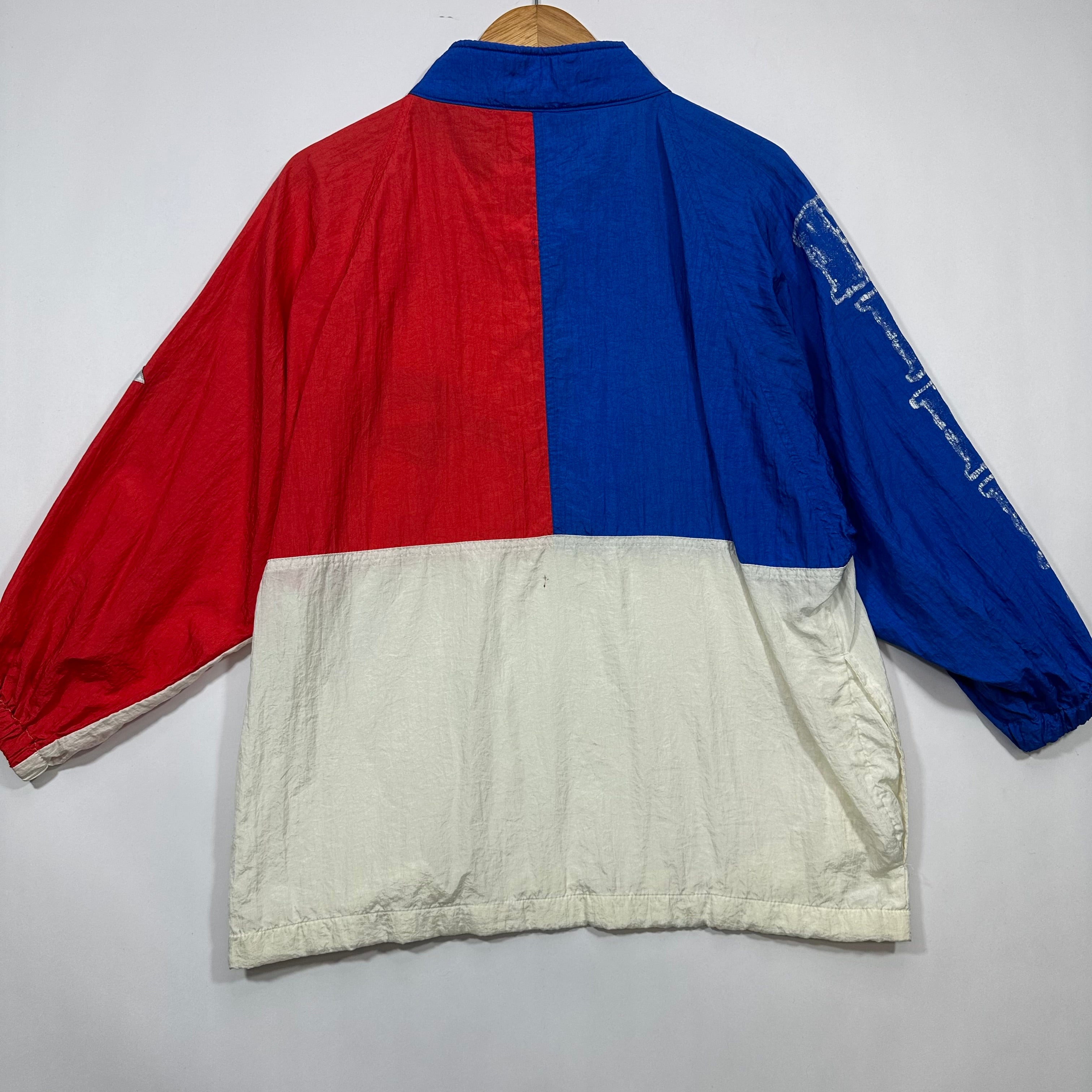 Vintage Buffalo Bills Pullover Windbreaker Jacket Medium