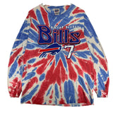 Vintage Buffalo Bills Doug Flutie Tie Dye Long Sleeve Shirt XL