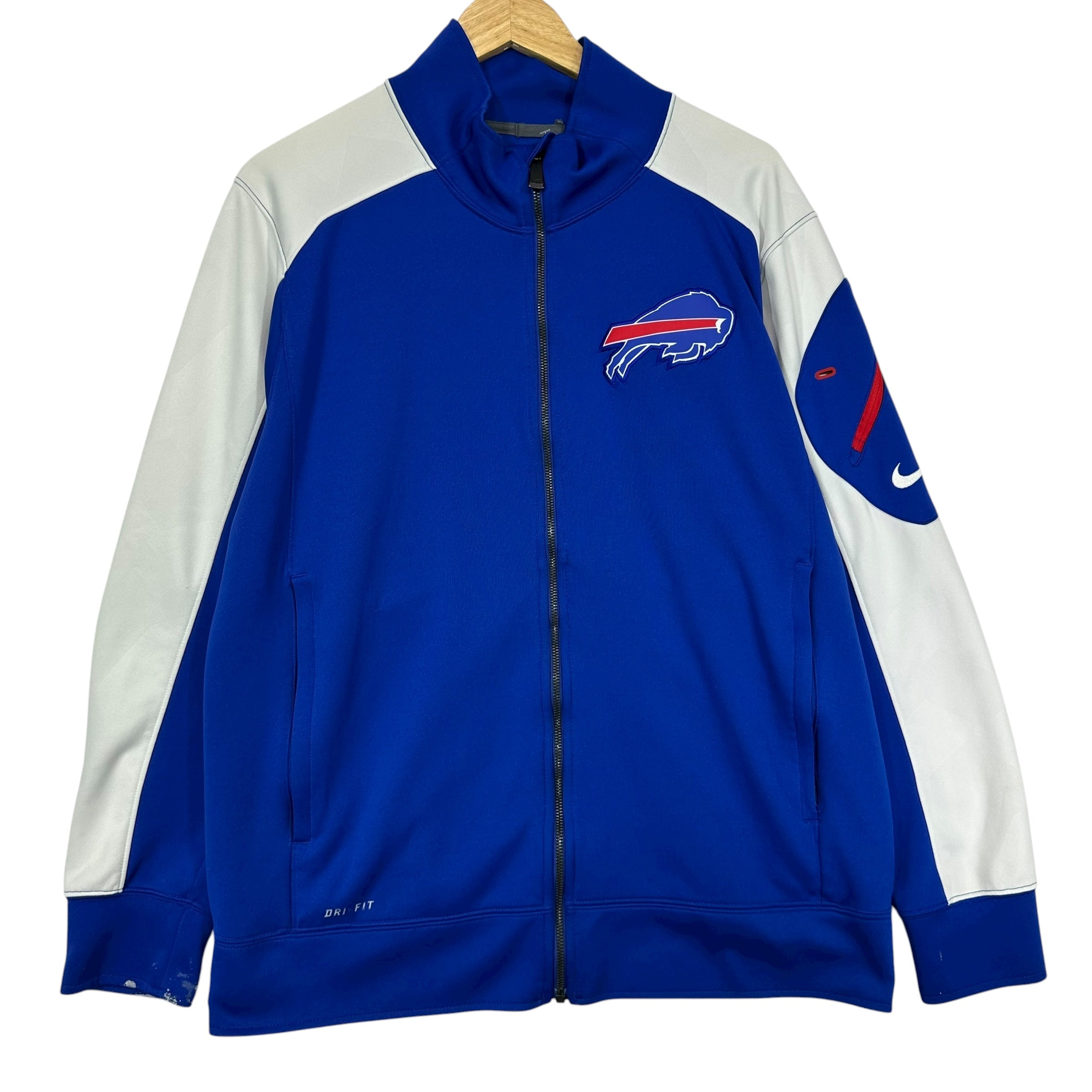 Buffalo Bills Nike 1/4 Zip Crewneck Sweatshirt Large