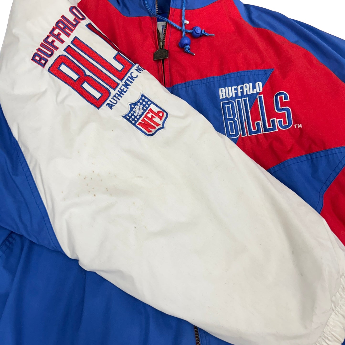 Vintage Buffalo Bills Logo Athletic Shark Tooth Jacket XL