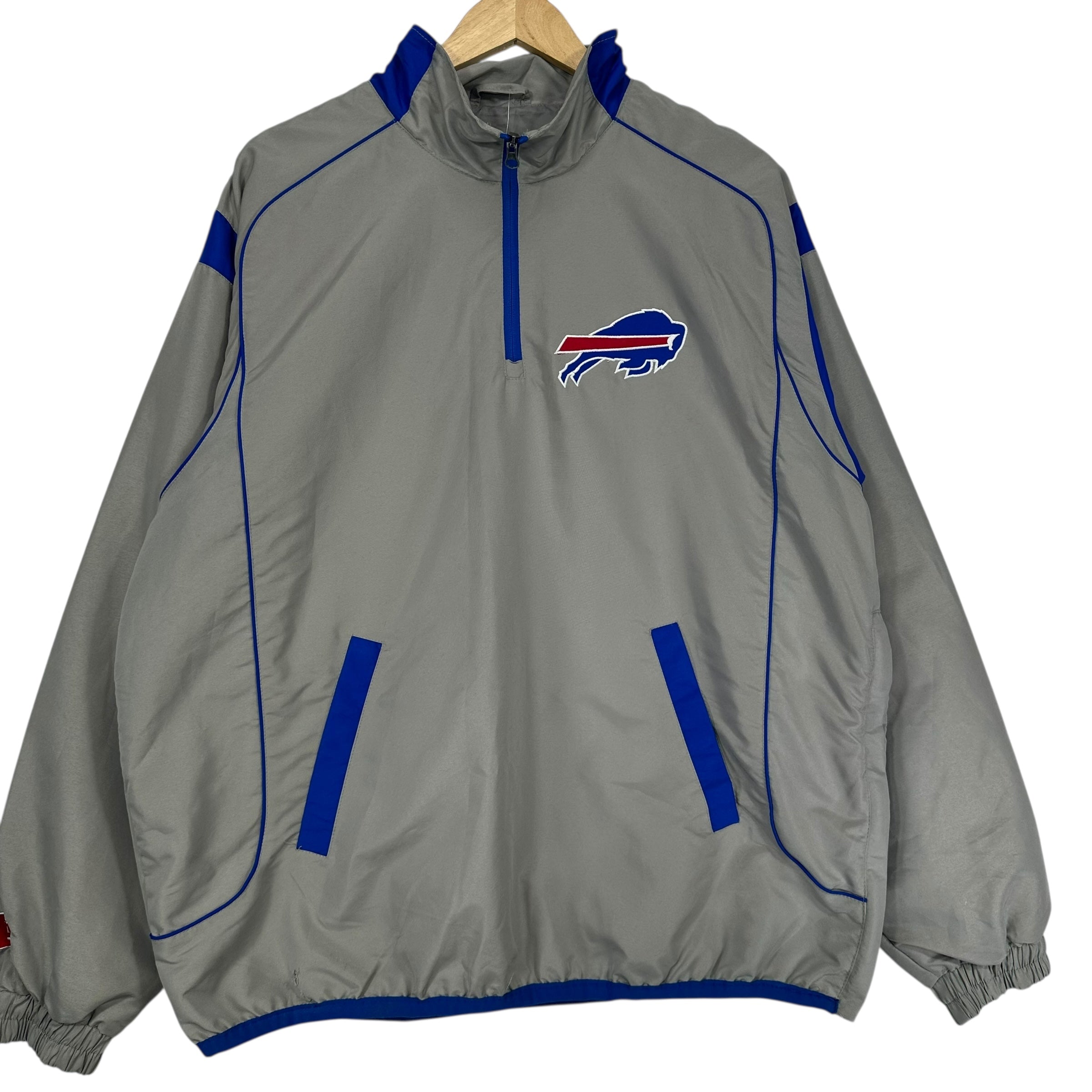 Vintage Buffalo Bills Pullover Windbreaker Jacket XL