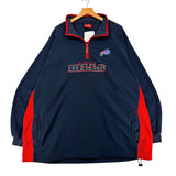 Vintage Buffalo Bills 1/4 Zip Fleece Sweatshirt XXL
