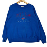 Vintage Buffalo Bills Embroidered Crewneck Sweatshirt Large