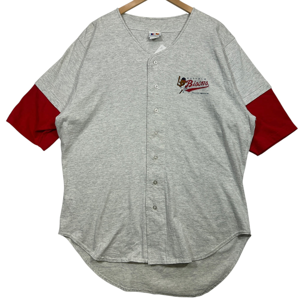 Vintage Buffalo Bisons Baseball Jersey Shirt Large