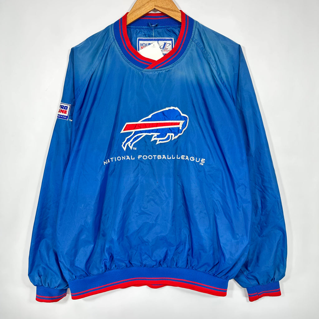 Vintage Buffalo Bills Pullover Windbreaker Jacket Large