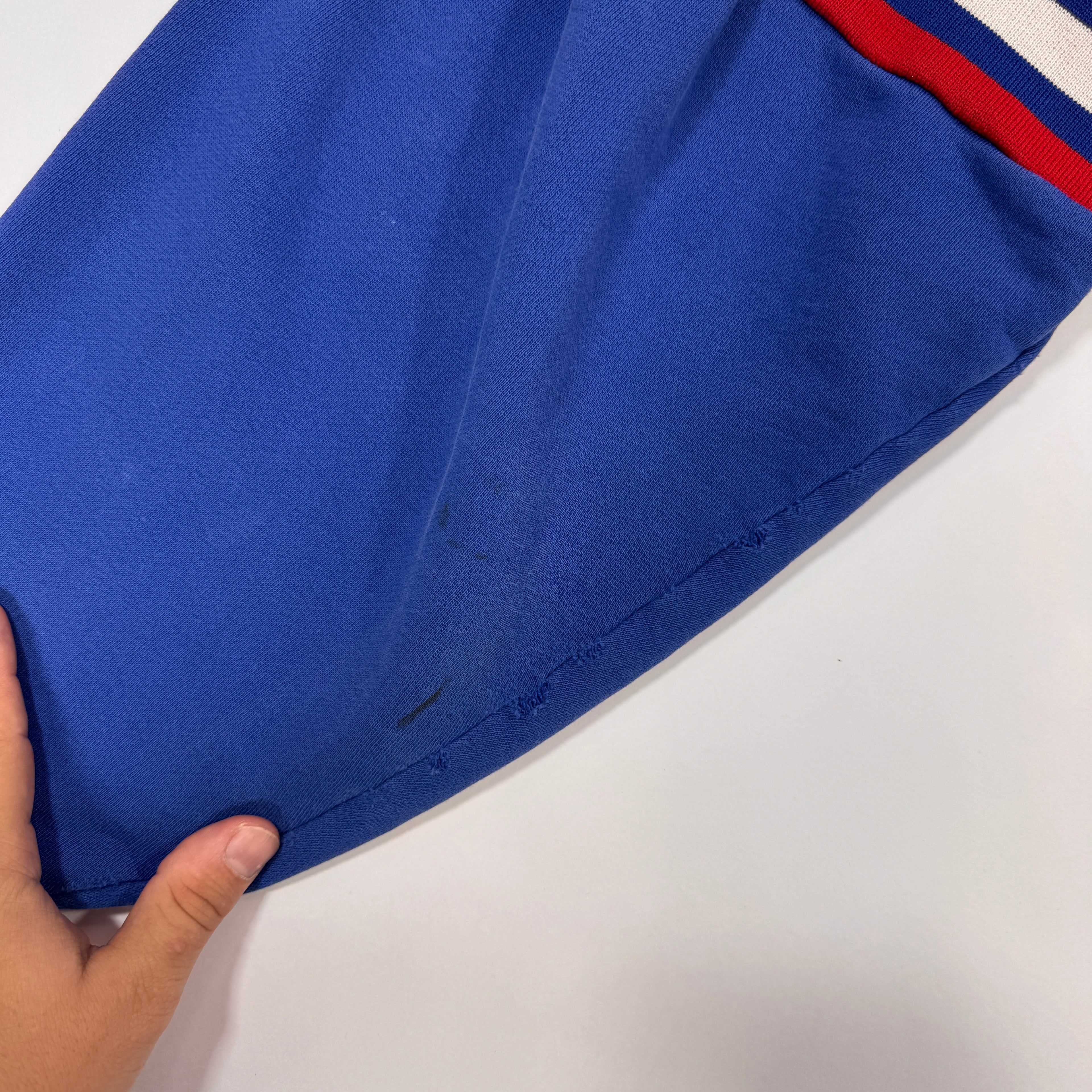 Vintage Buffalo Bills Embroidered Cropped Crewneck Sweatshirt Large