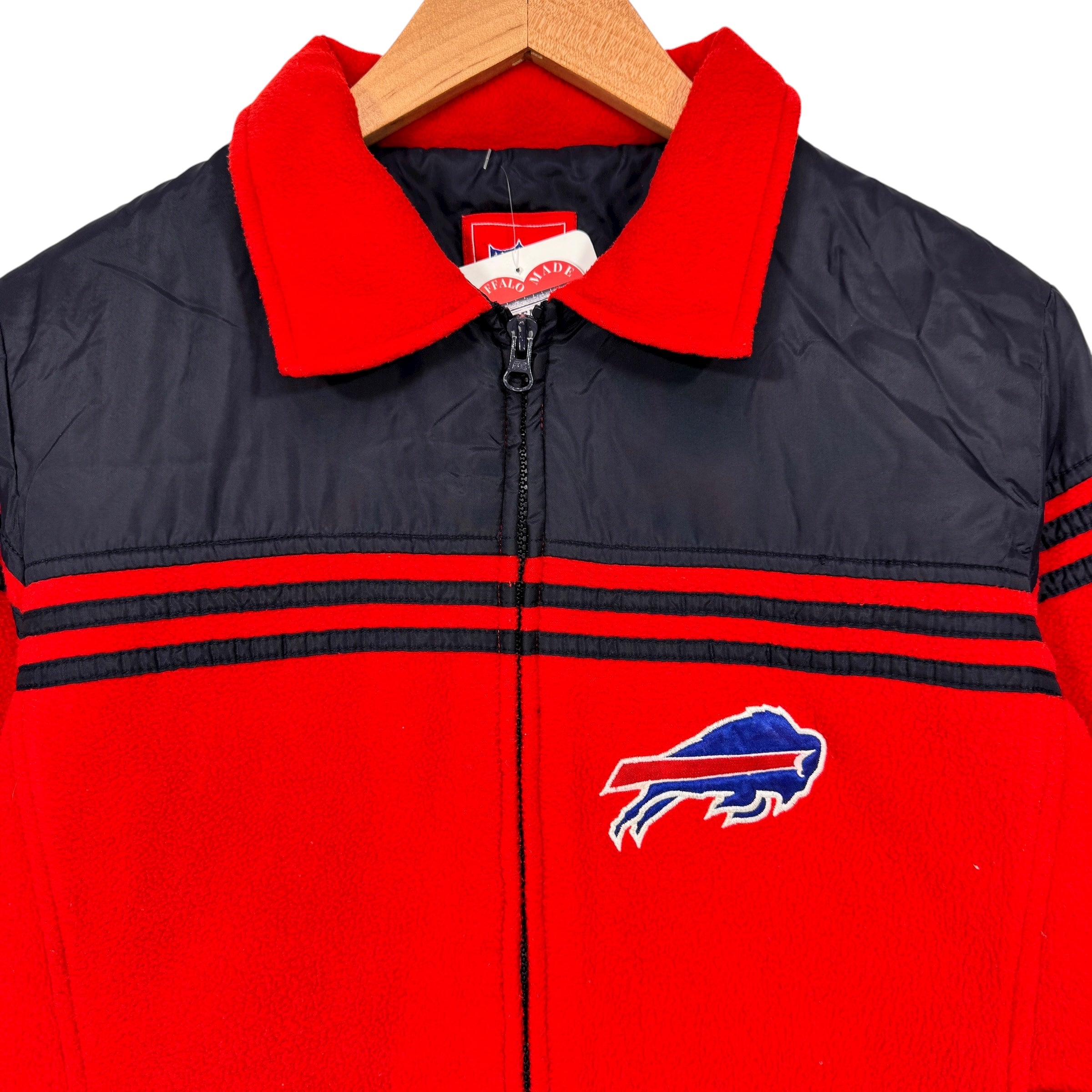 Vintage Buffalo Bills Zip Up Fleece Sweatshirt Women’s Medium