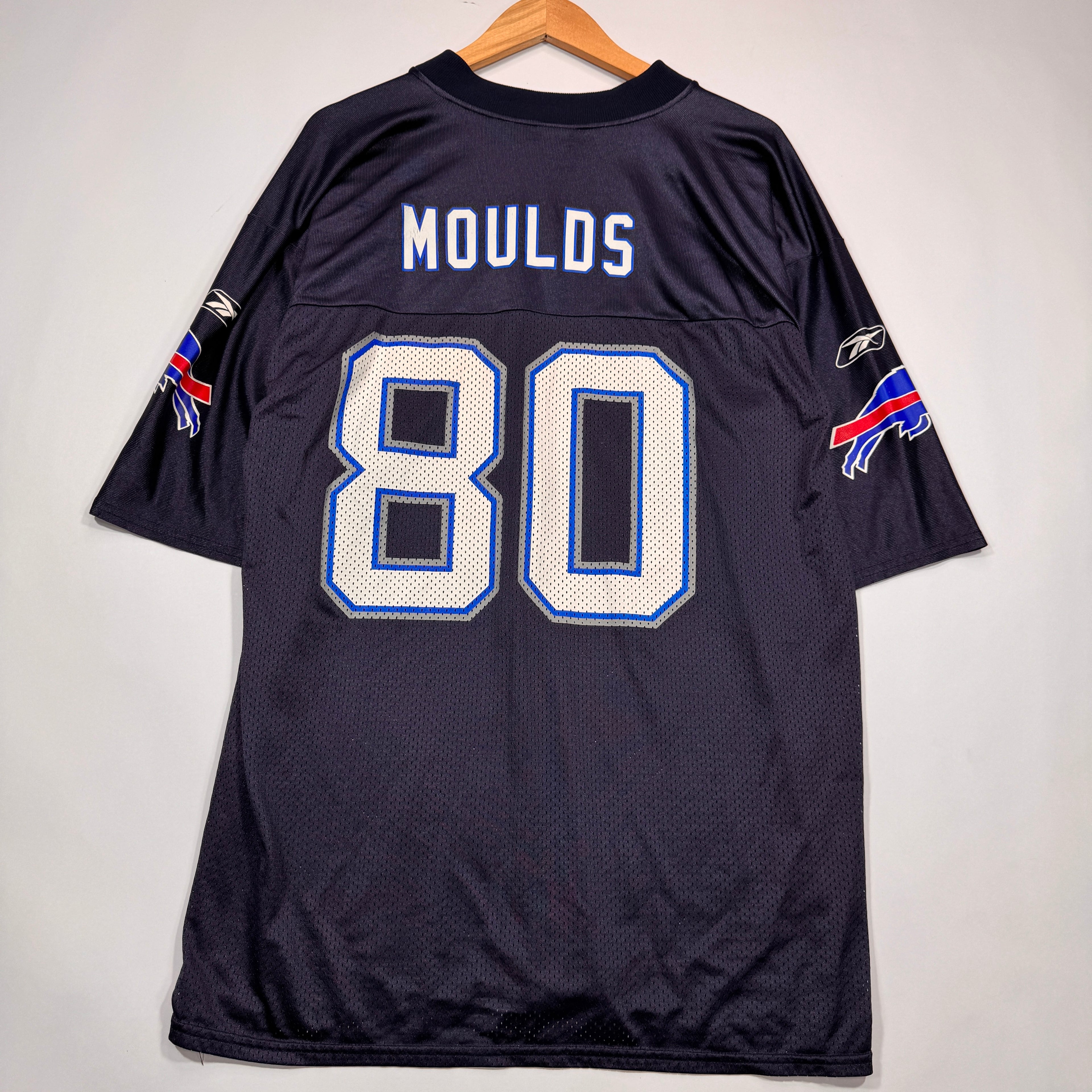 Vintage Buffalo Bills Moulds #80 Jersey Shirt Large