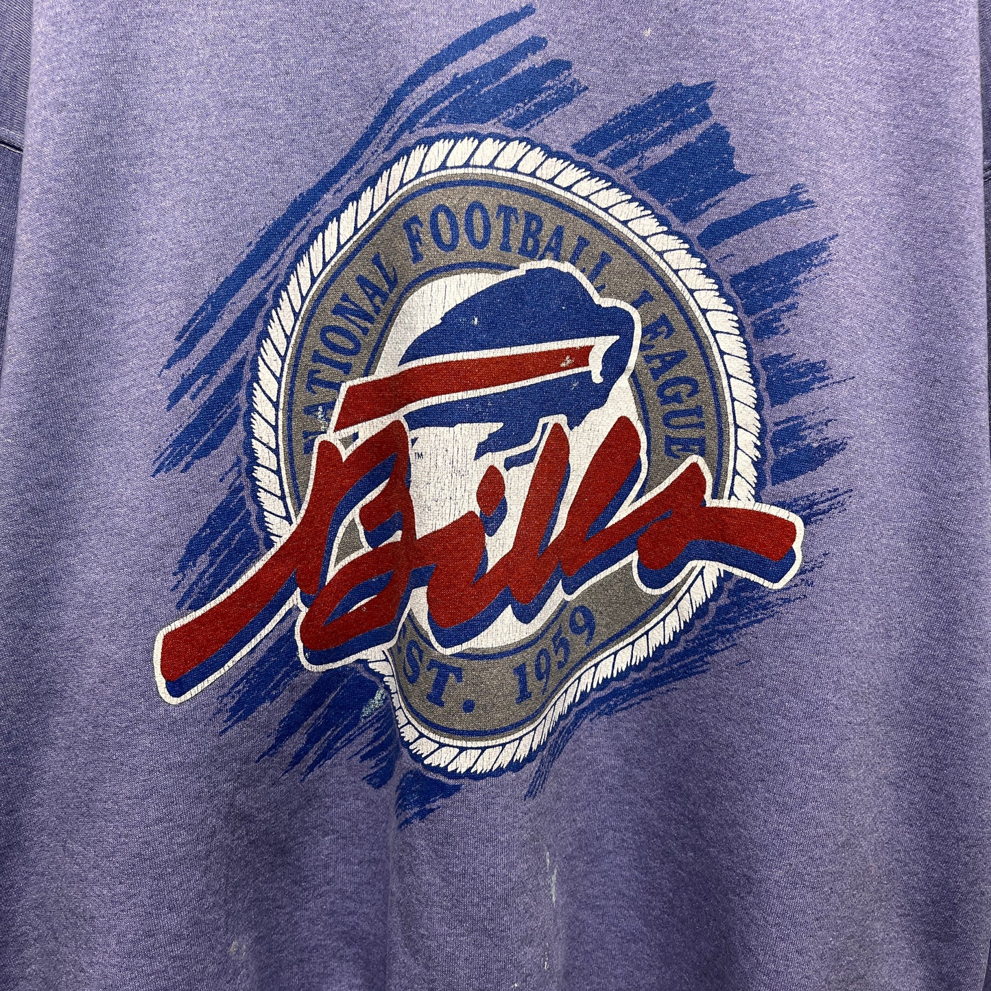 Vintage Buffalo Bills Overdyed Crewneck Sweatshirt XXL