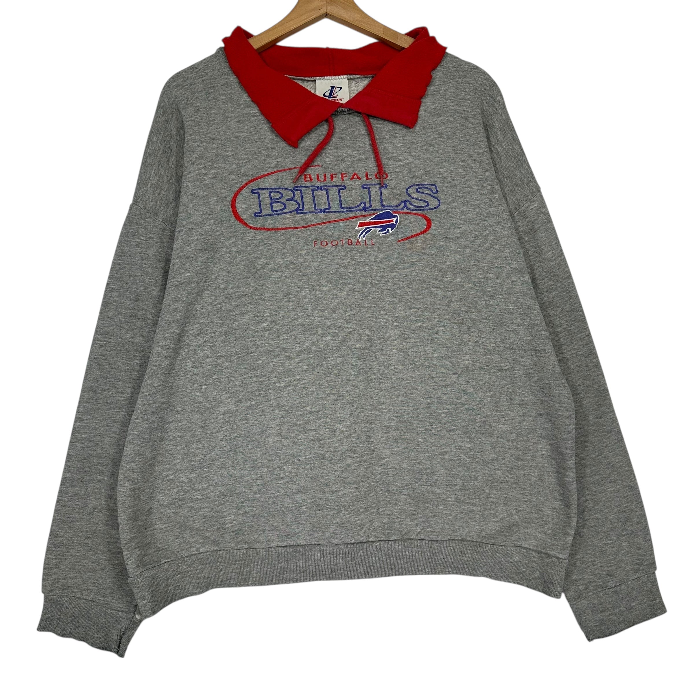 Vintage Buffalo Bills Reworked Collared Sweatshirt XL