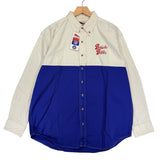 Vintage Buffalo Bills Western Style Denim Button Up Shirt Large