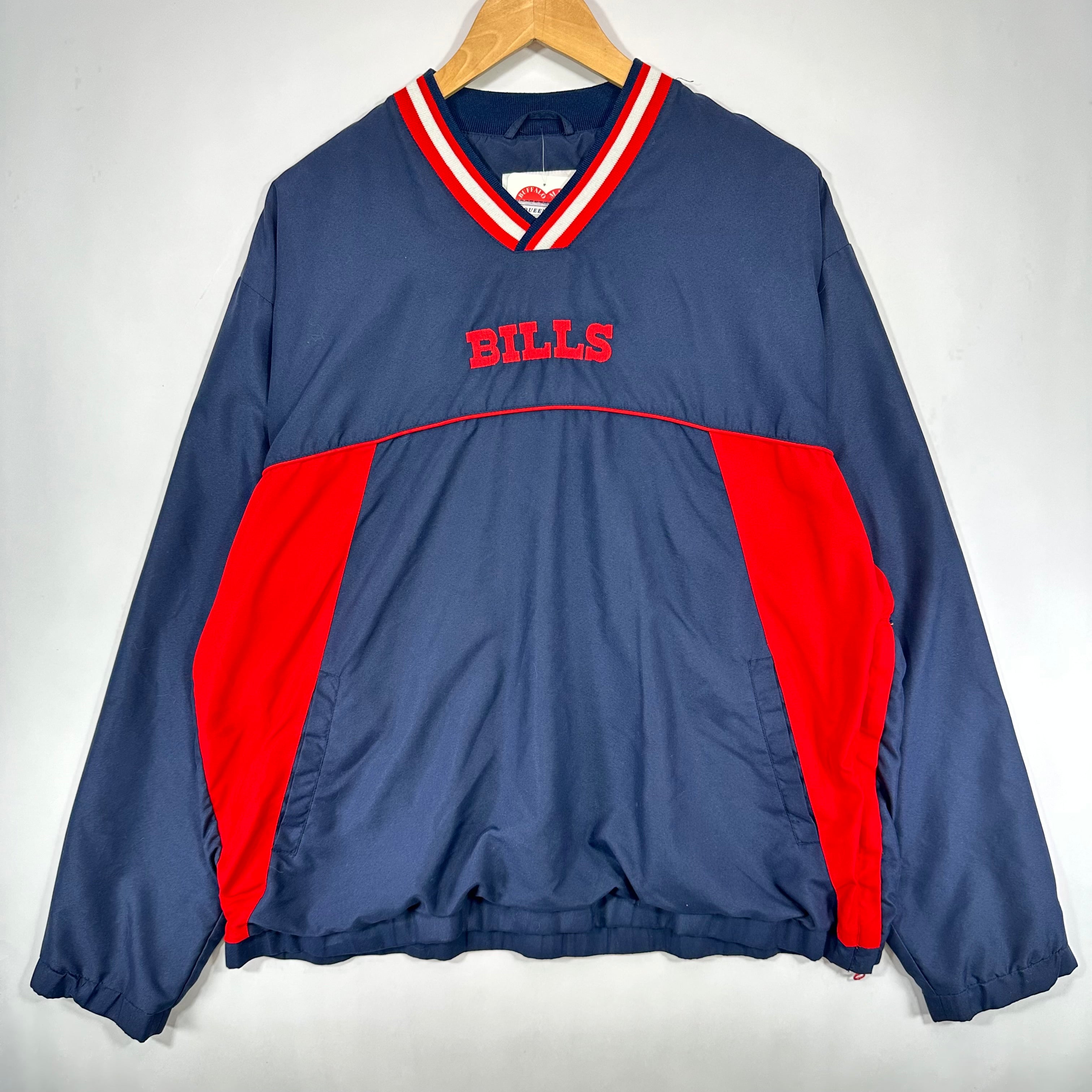 Vintage Buffalo Bills Pullover Windbreaker Jacket Large