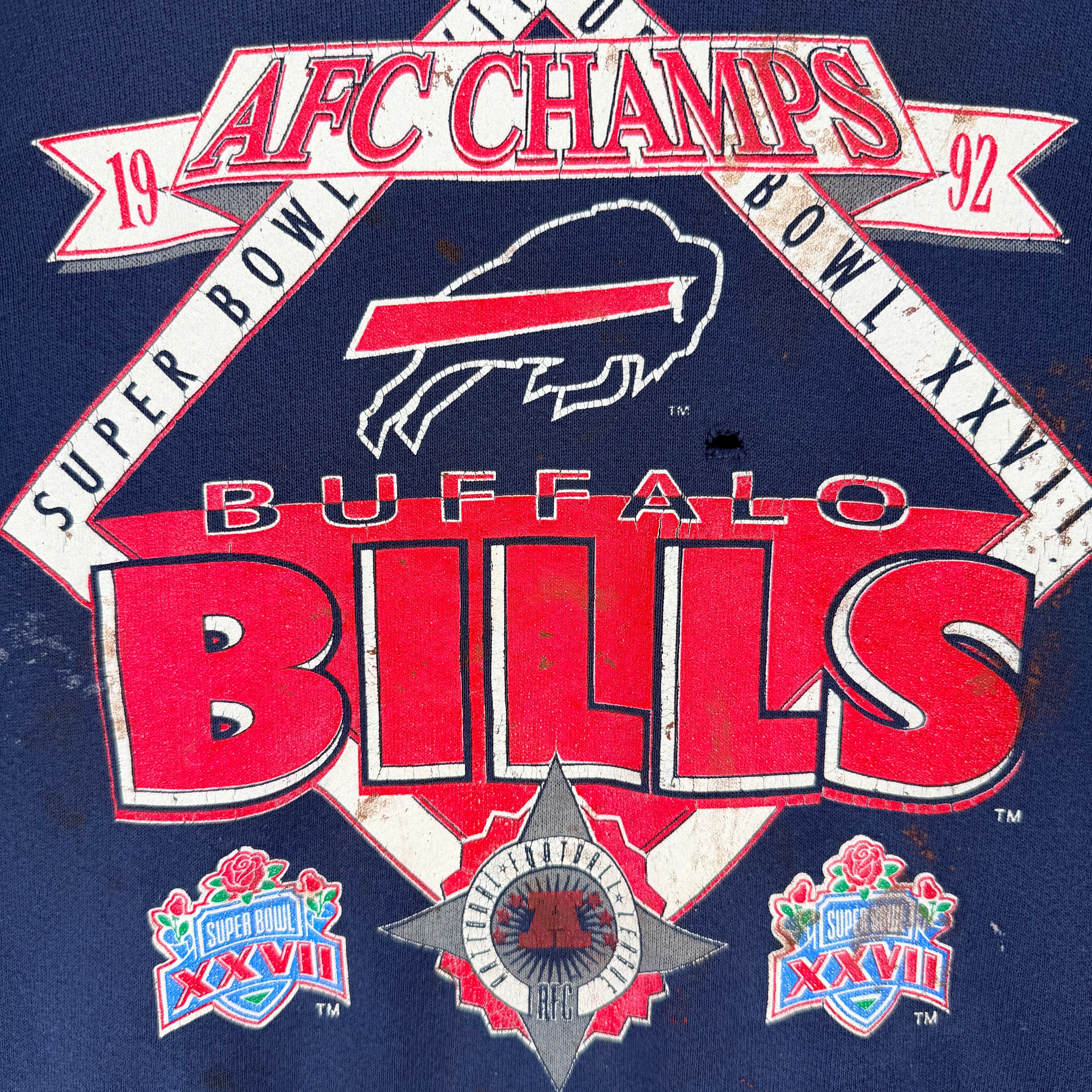 Vintage Buffalo Bills 1992 Super Bowl Crewneck Sweatshirt Large