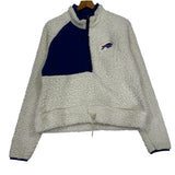 Buffalo Bills 1/4 Zip Fleece Sherpa Sweatshirt Women’s Large