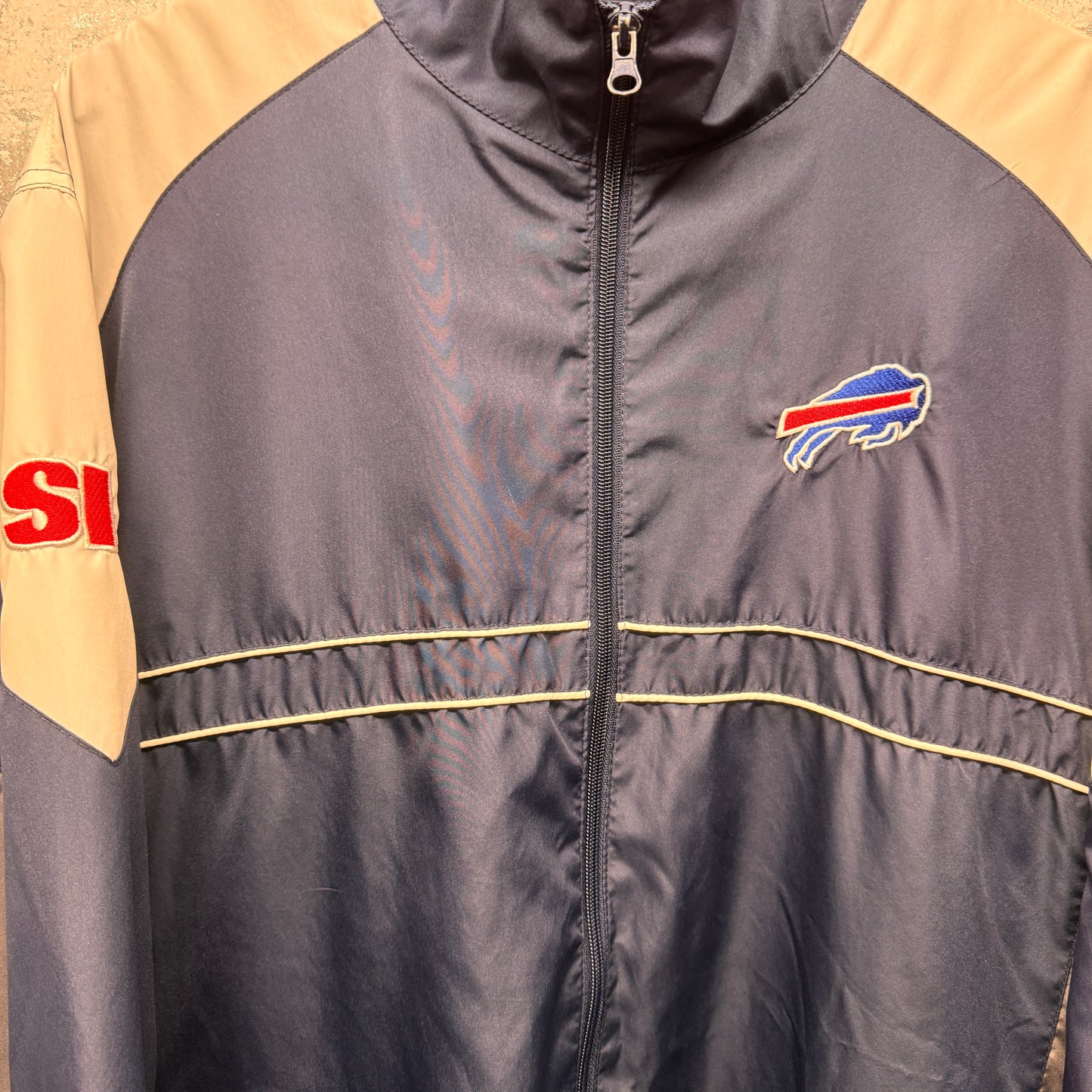 Vintage Buffalo Bills Sports Illustrated Zip Up Windbreaker Jacket XL