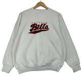 Vintage Buffalo Bills Plaid Embroidered Crewneck Sweatshirt Large