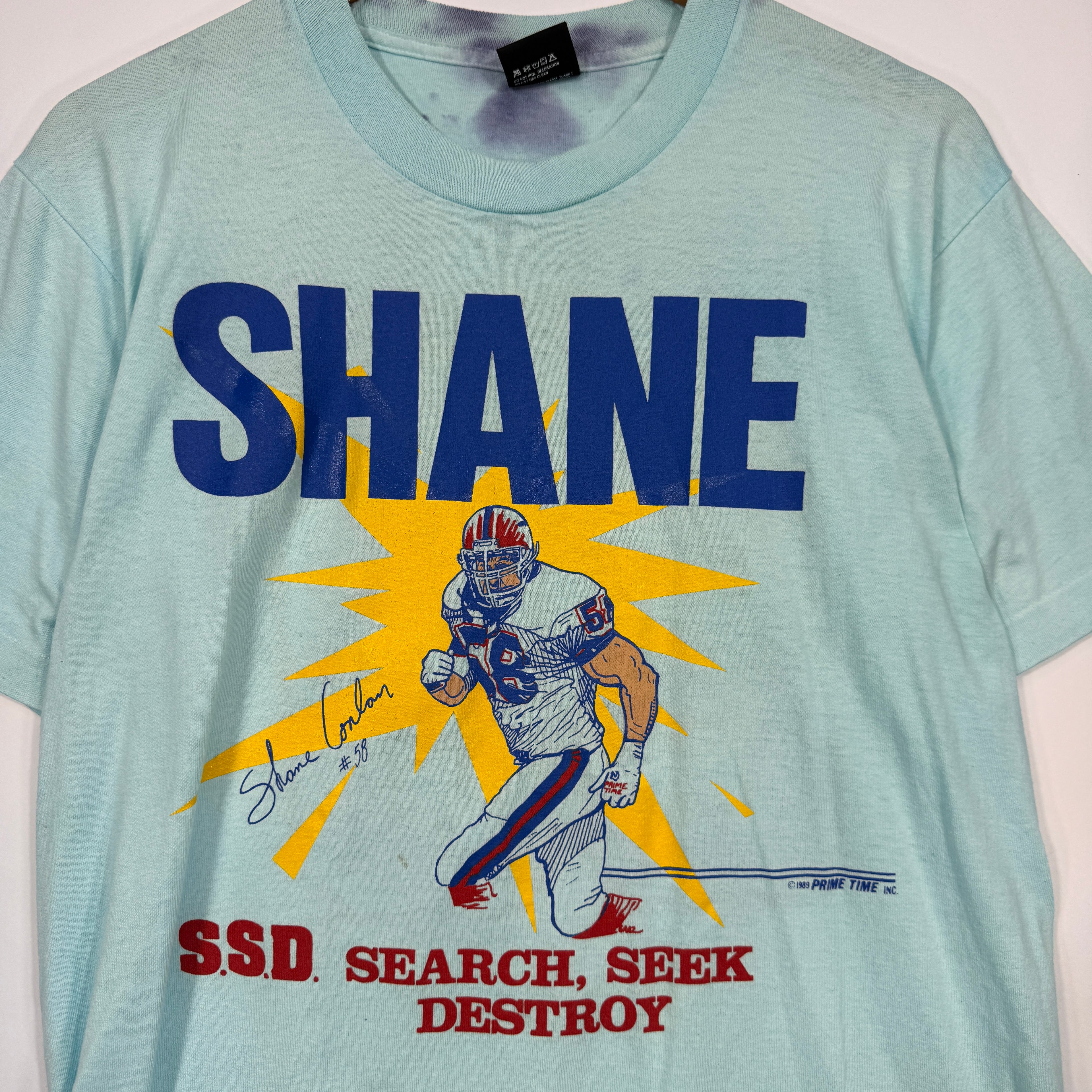 Vintage Buffalo Bills Overdyed Shane Conlan Shirt Large
