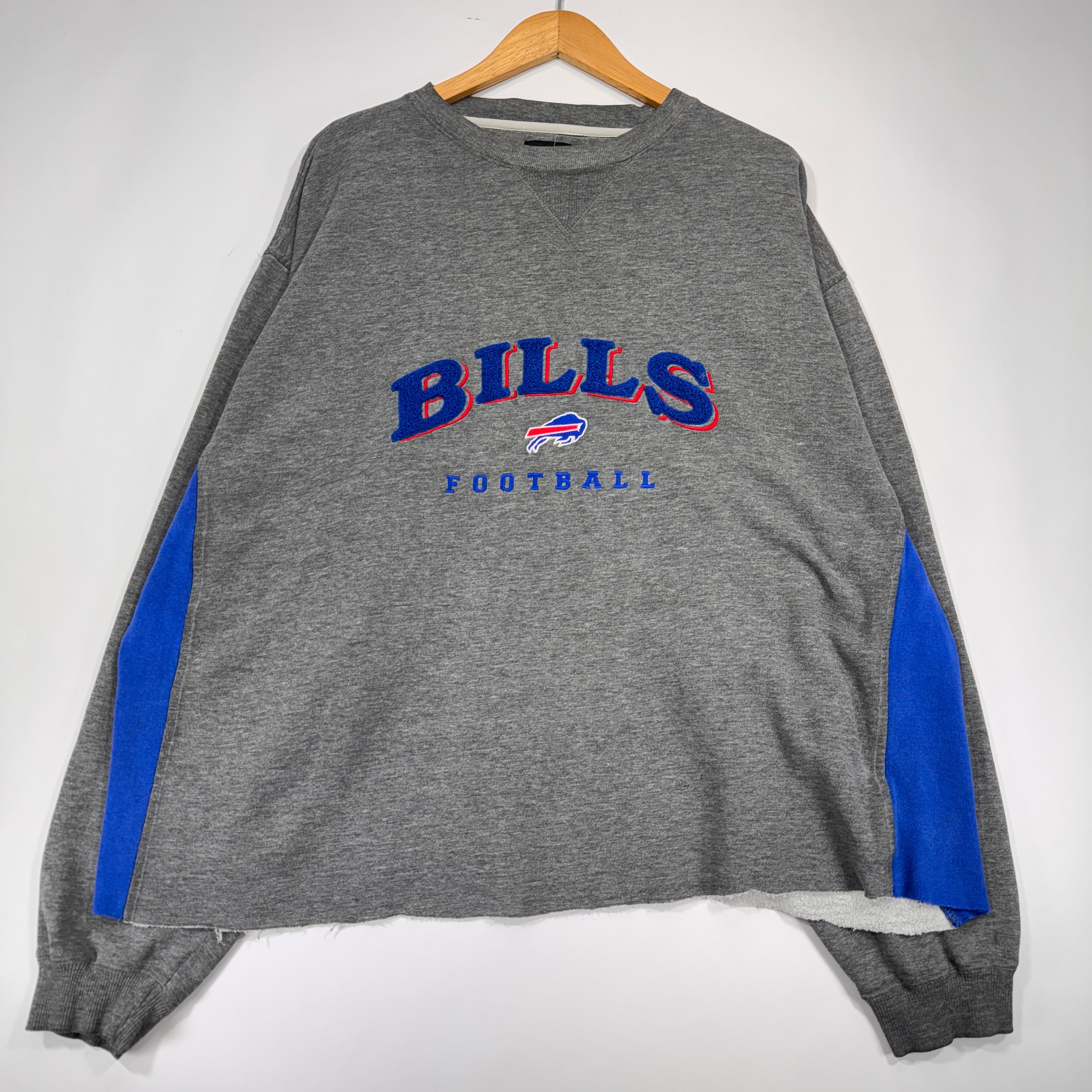 Vintage Buffalo Bills Cropped Crewneck Sweatshirt XXL