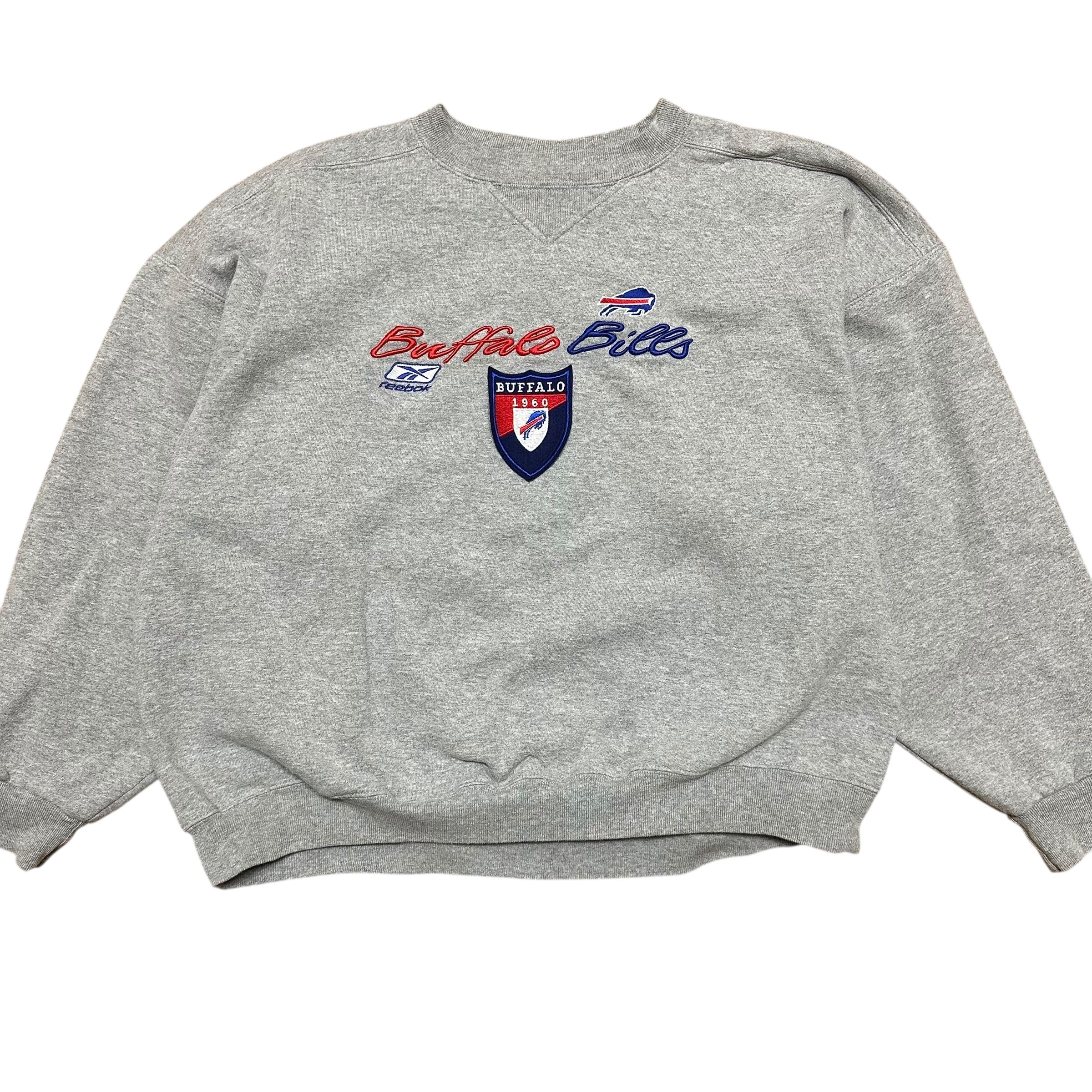 Vintage Buffalo Bills Embroidered Crewneck Sweatshirt XL