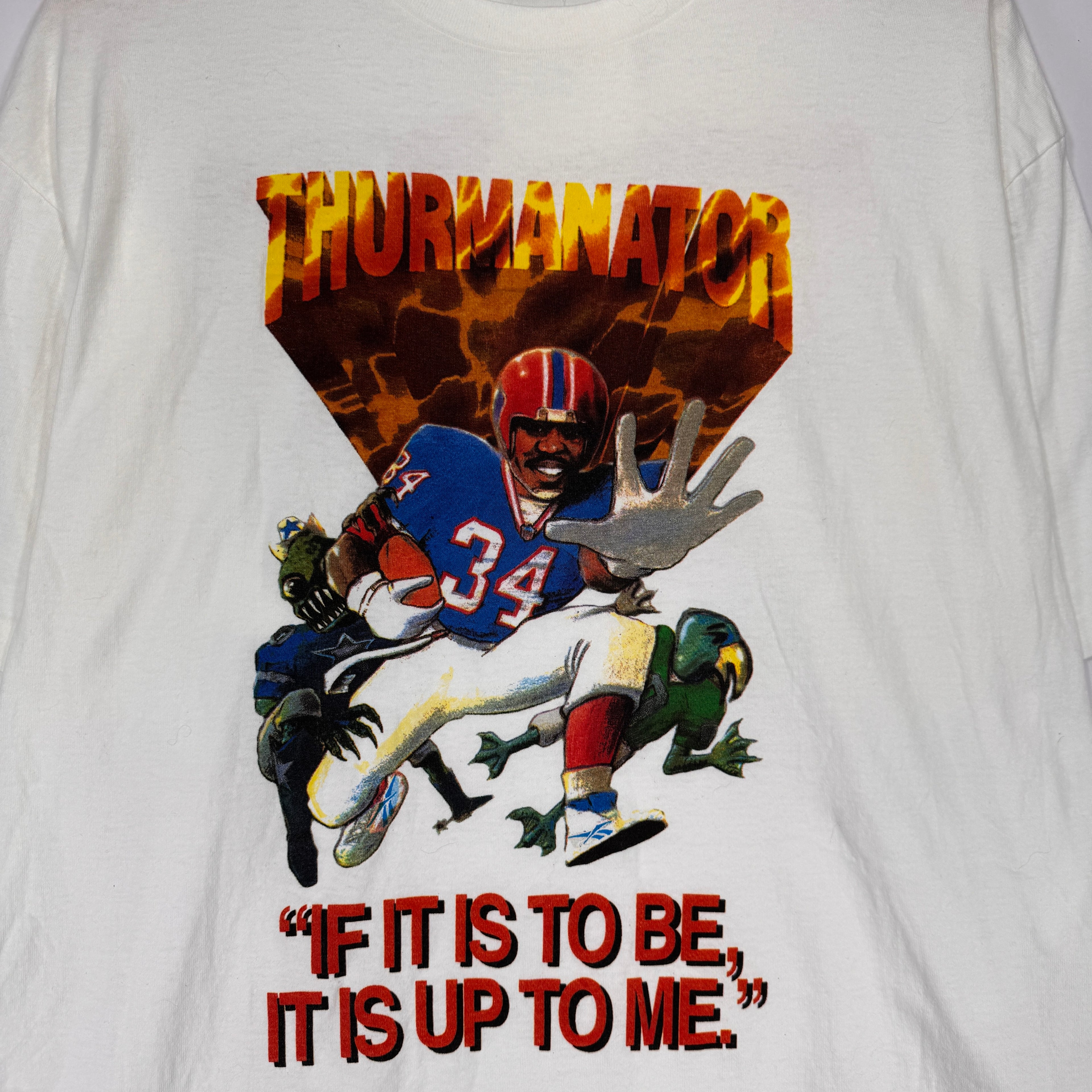 Vintage Buffalo Bills Thurman Thomas Fan Club Shirt XL