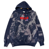 Vintage Buffalo Bills Bleach Dyed Hoodie Large