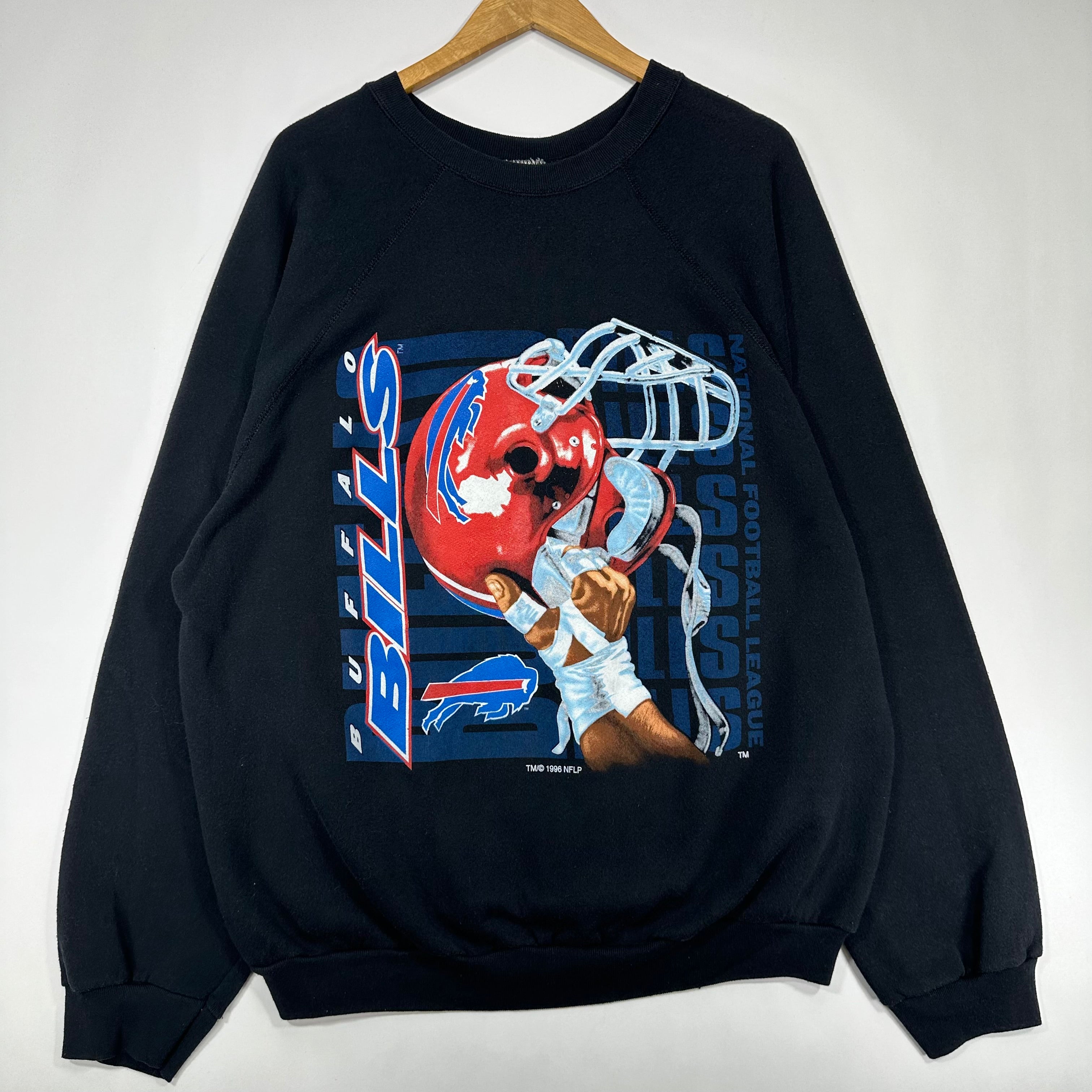 Vintage Buffalo Bills Red Helmet Crewneck Sweatshirt XXL