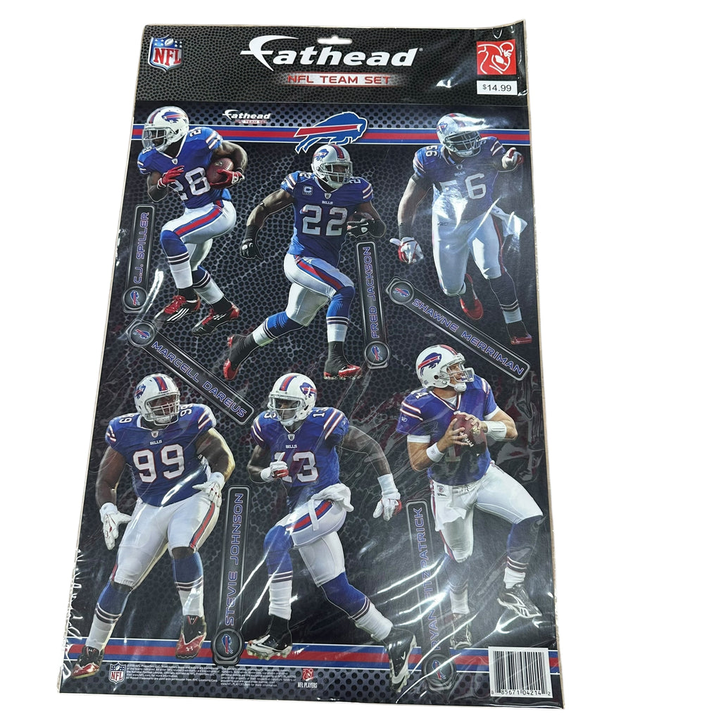 Vintage Buffalo Bills 2011 Fathead Wall Sticker Team Set