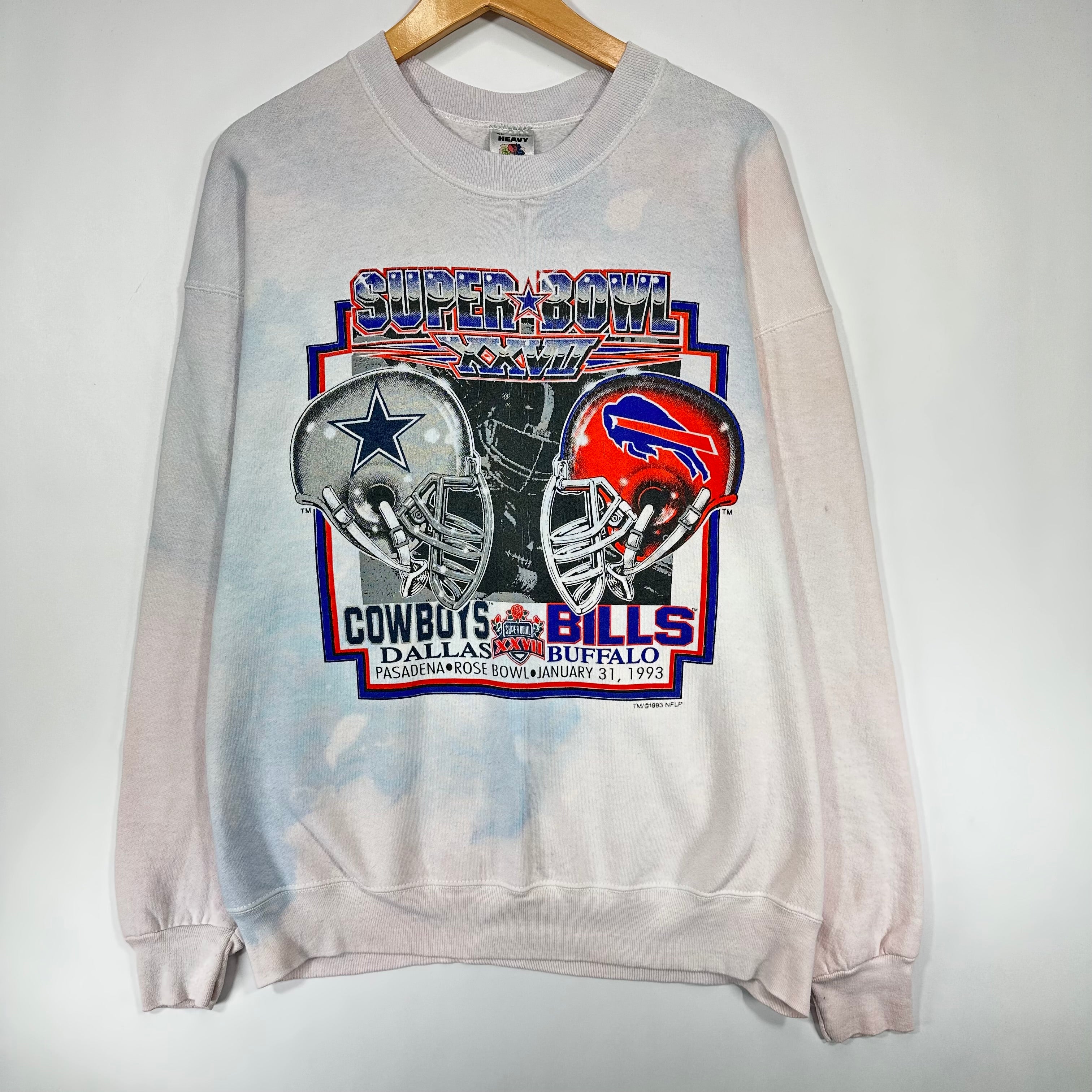 Vintage Buffalo Bills Dallas Cowboys 1993 Super Bowl Crewneck Sweatshirt XL