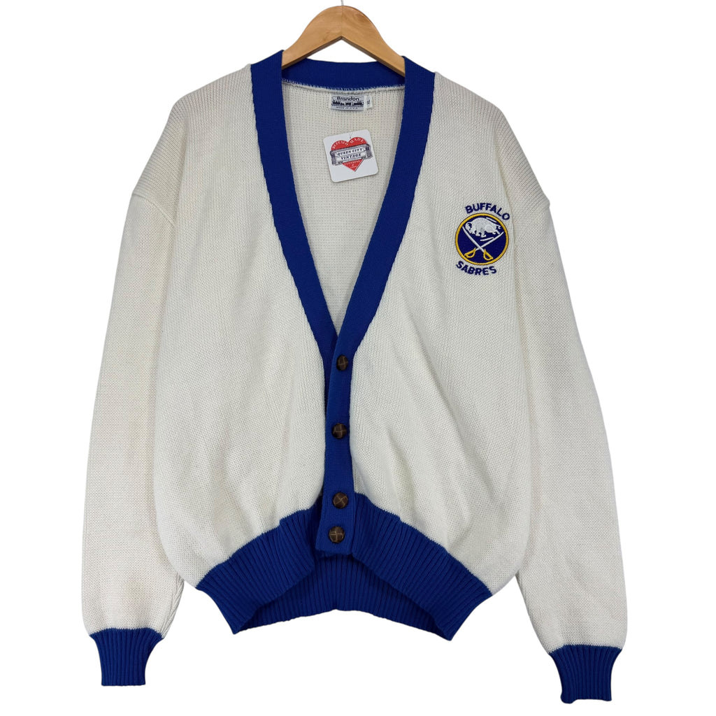 Vintage Buffalo Sabres 1980s Cardigan Sweater Sweatshirt XL