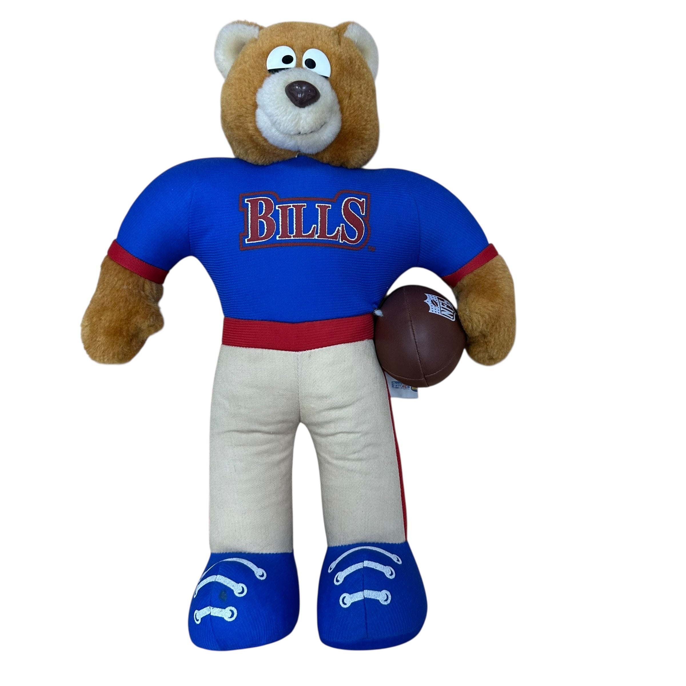 Vintage Buffalo Bills Stuffed Animal Bear Kid Toy